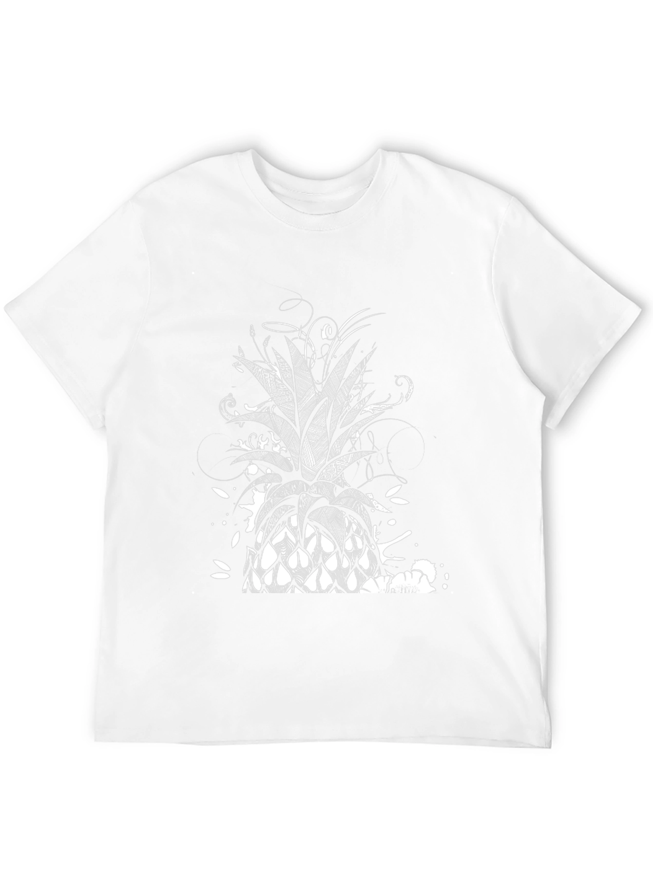 Black Pineapple Graphic Black T-Shirt view 12