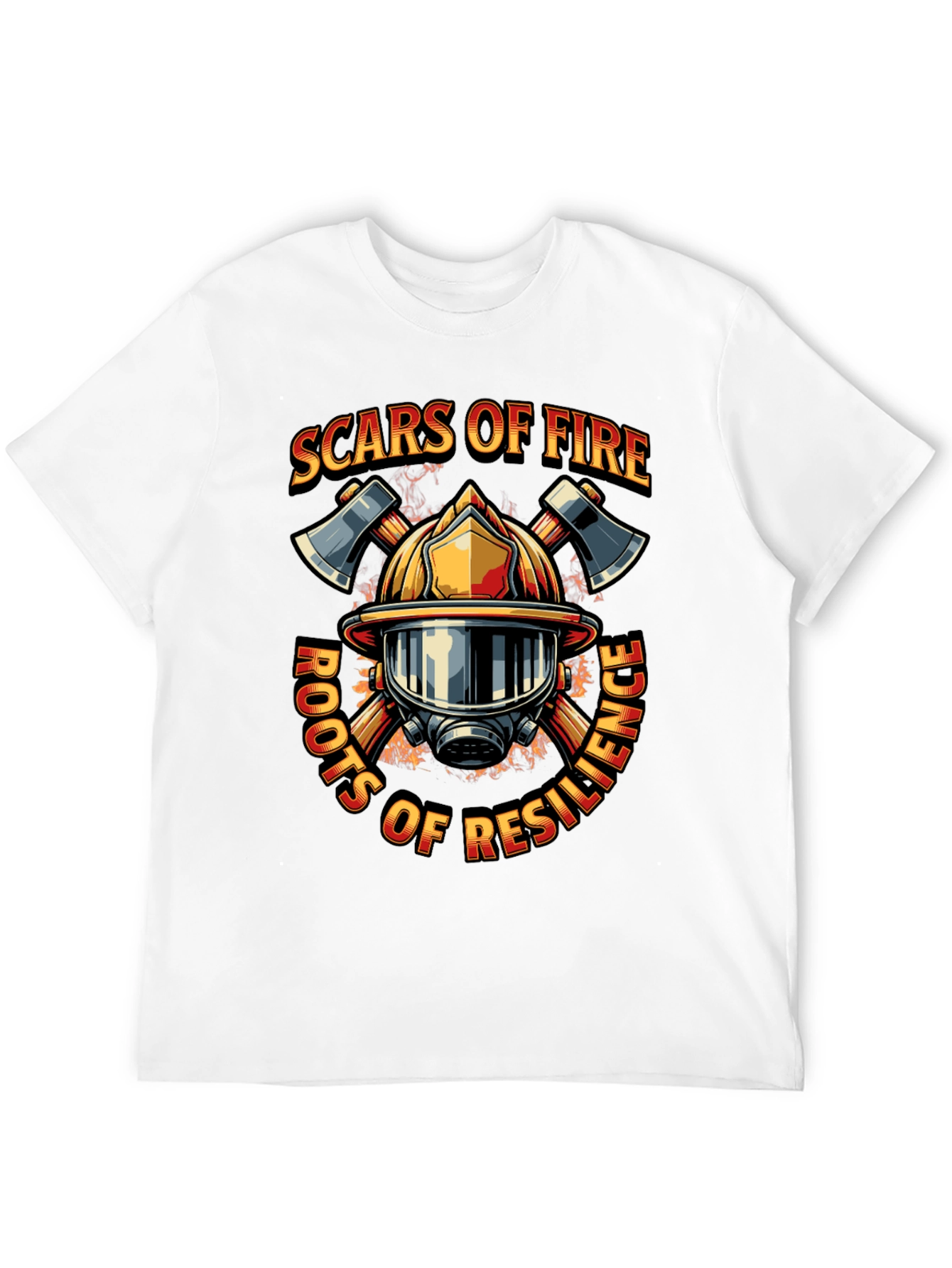 Black Firefighter Resilience Graphic Tee view 12