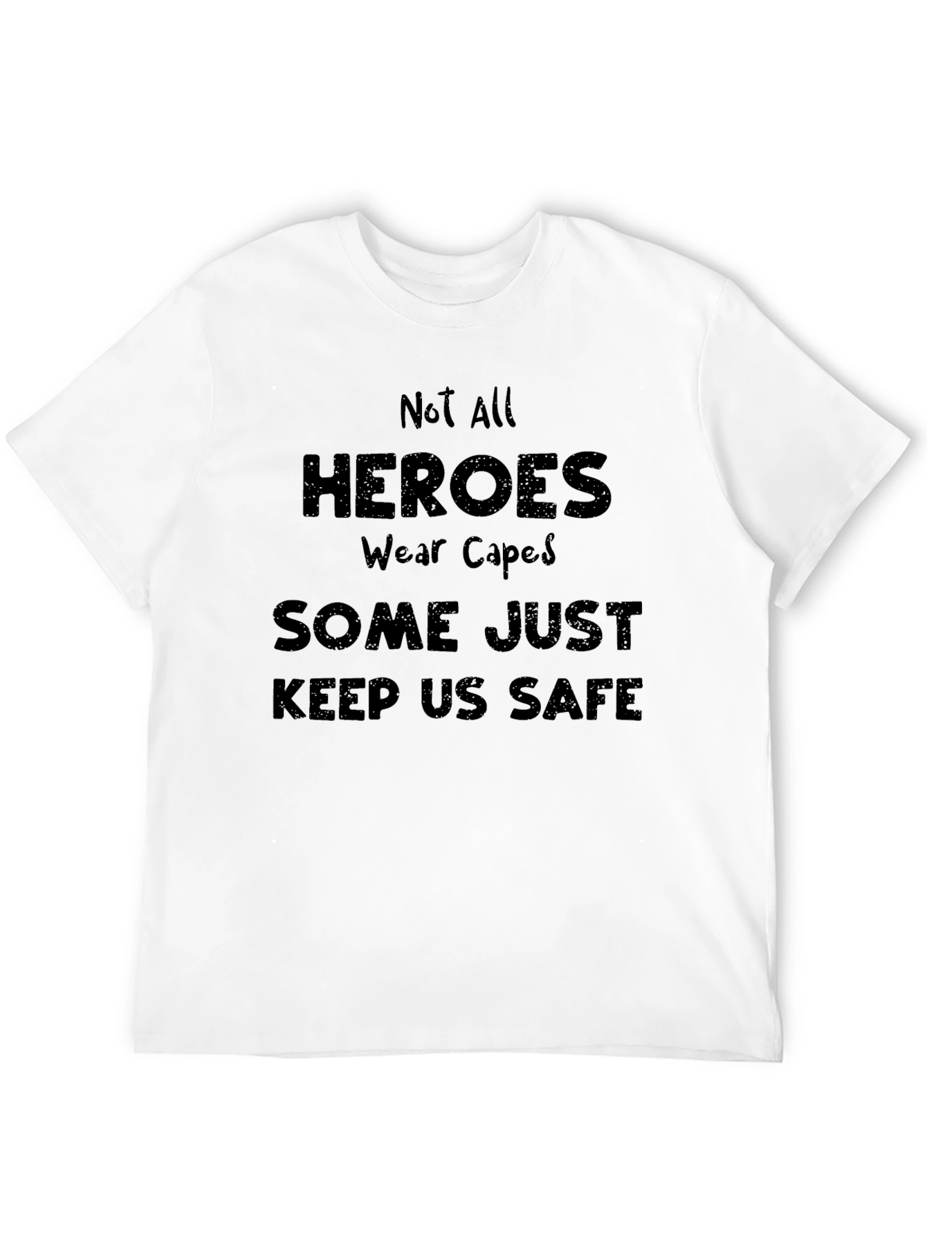 Black Heroes Keep Us Safe T-Shirt view 12