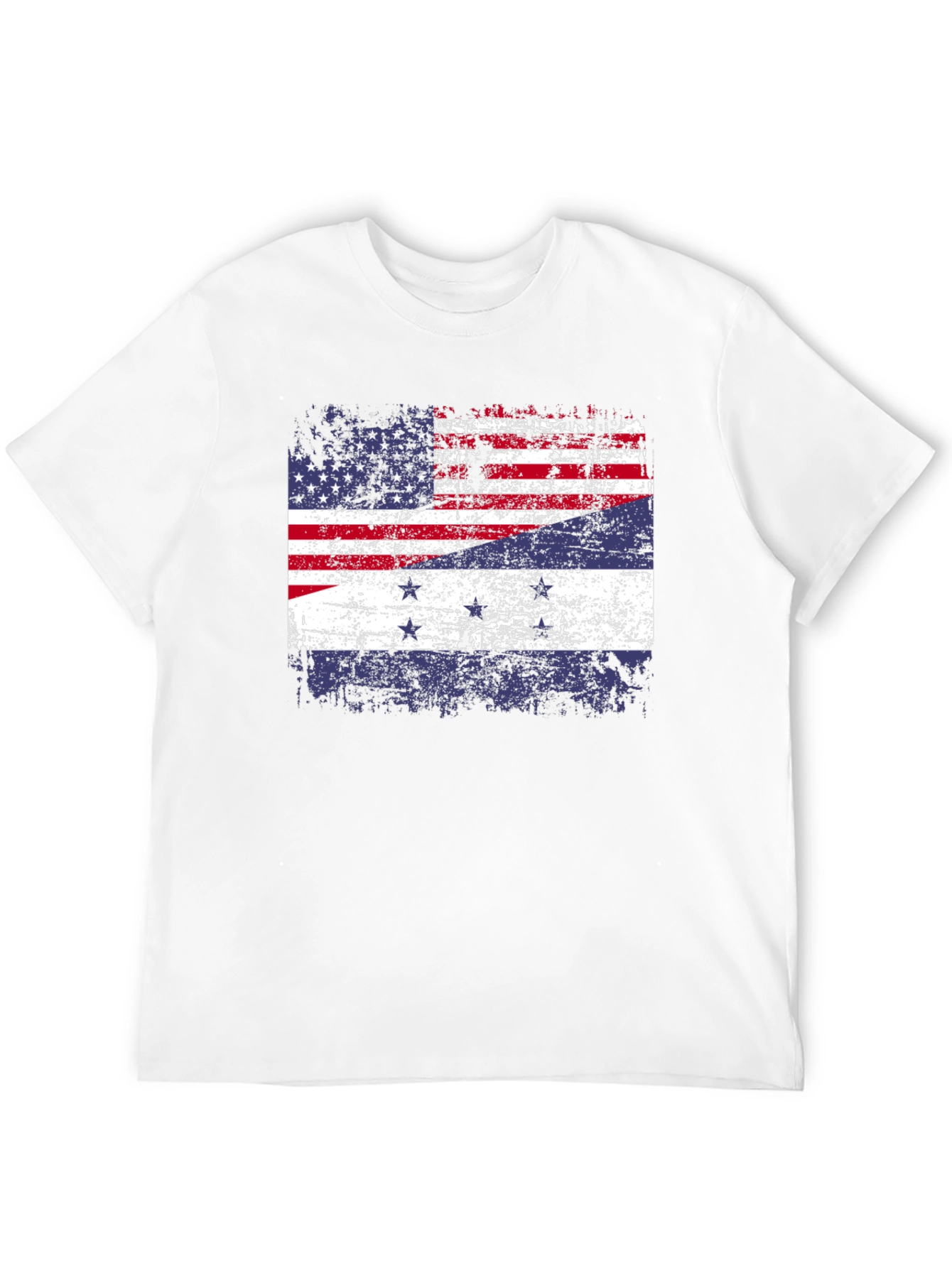 Distressed American-Dutch Flag T-Shirt - 12
