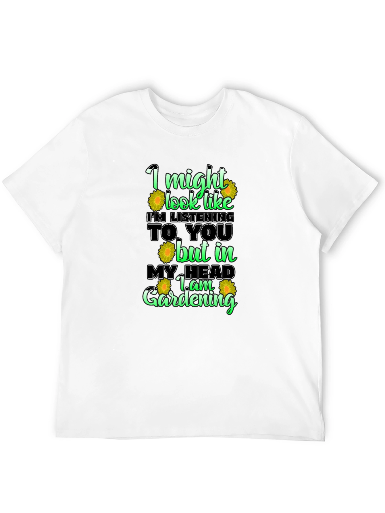 Black Gardening Mind T-Shirt Funny Gardener Tee view 12