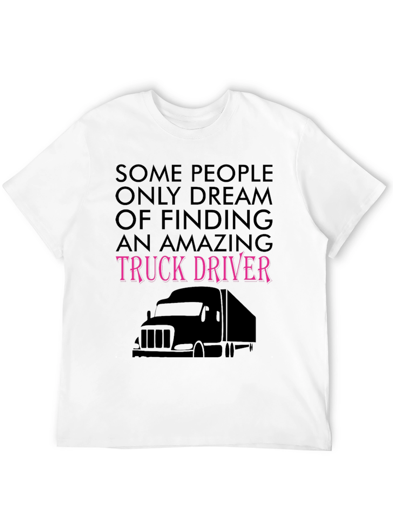 Black Amazing Truck Driver Tee - Black Novelty T-Shirt view 12