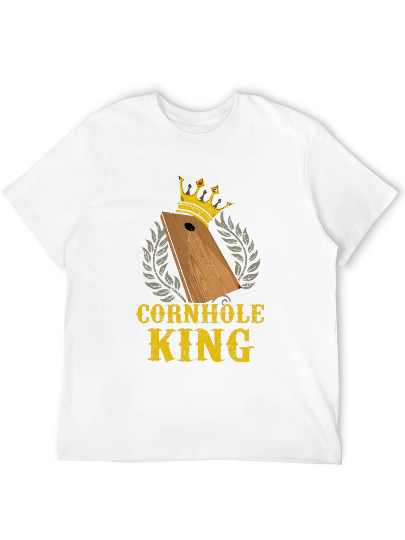 Black Cornhole King T-Shirt - Funny Game Tournament Tee view 12