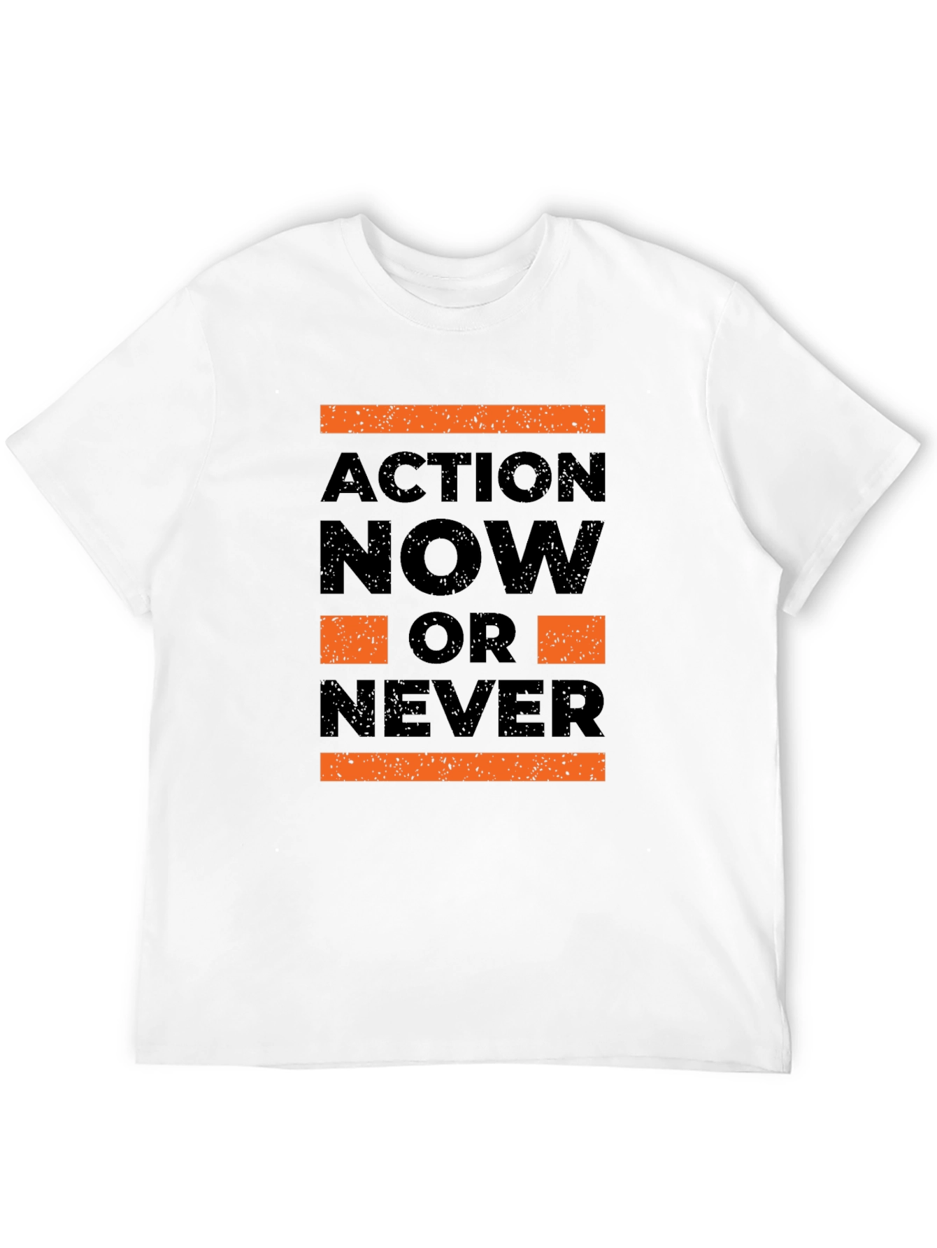 Black Action Now T-Shirt: Bold Motivation view 12