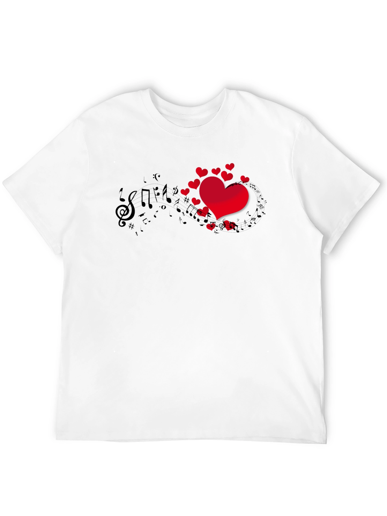 Black Musical Heartbeat T-Shirt view 12