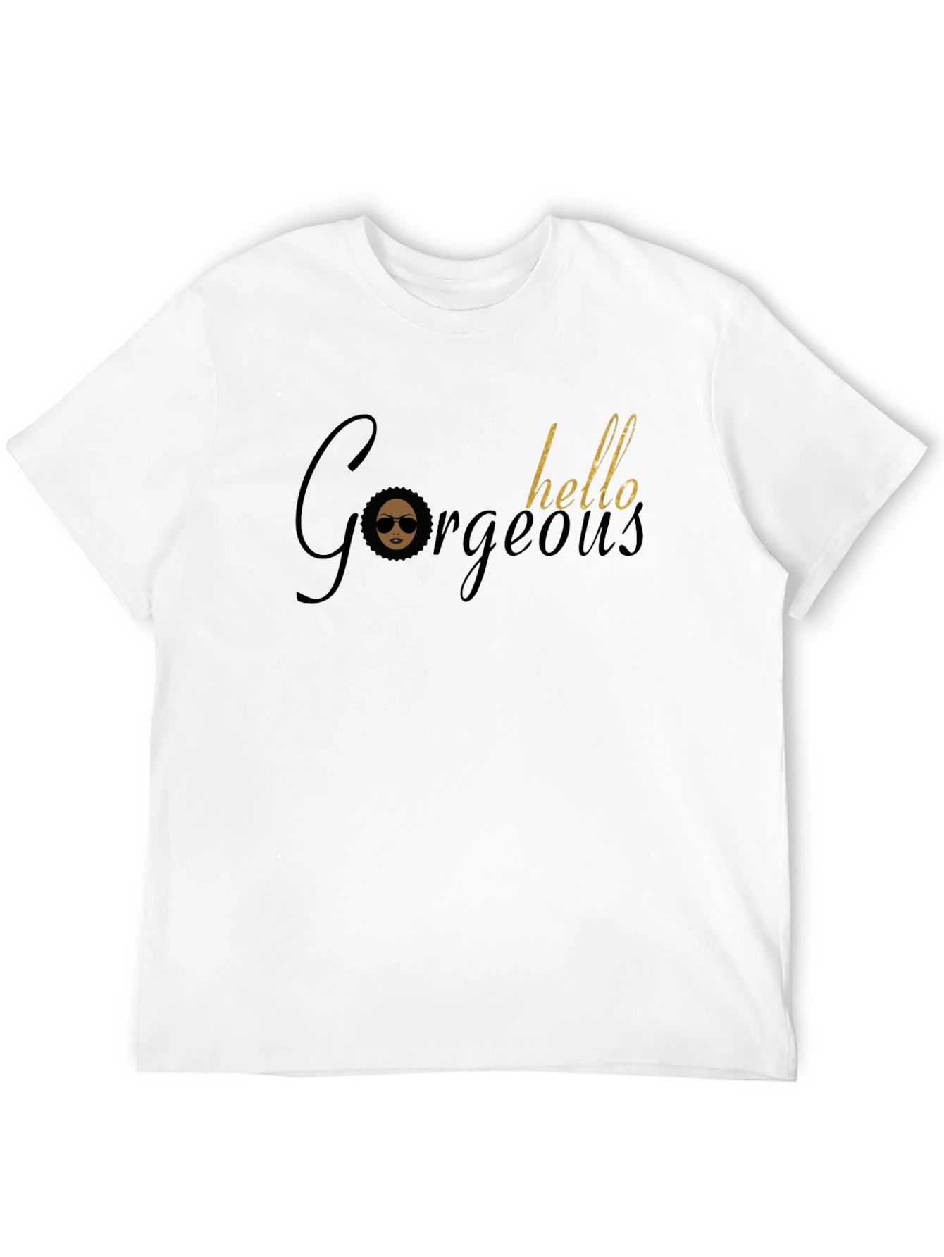 Black Gorgeous Hello Tee - Stylish Graphic T-Shirt view 12