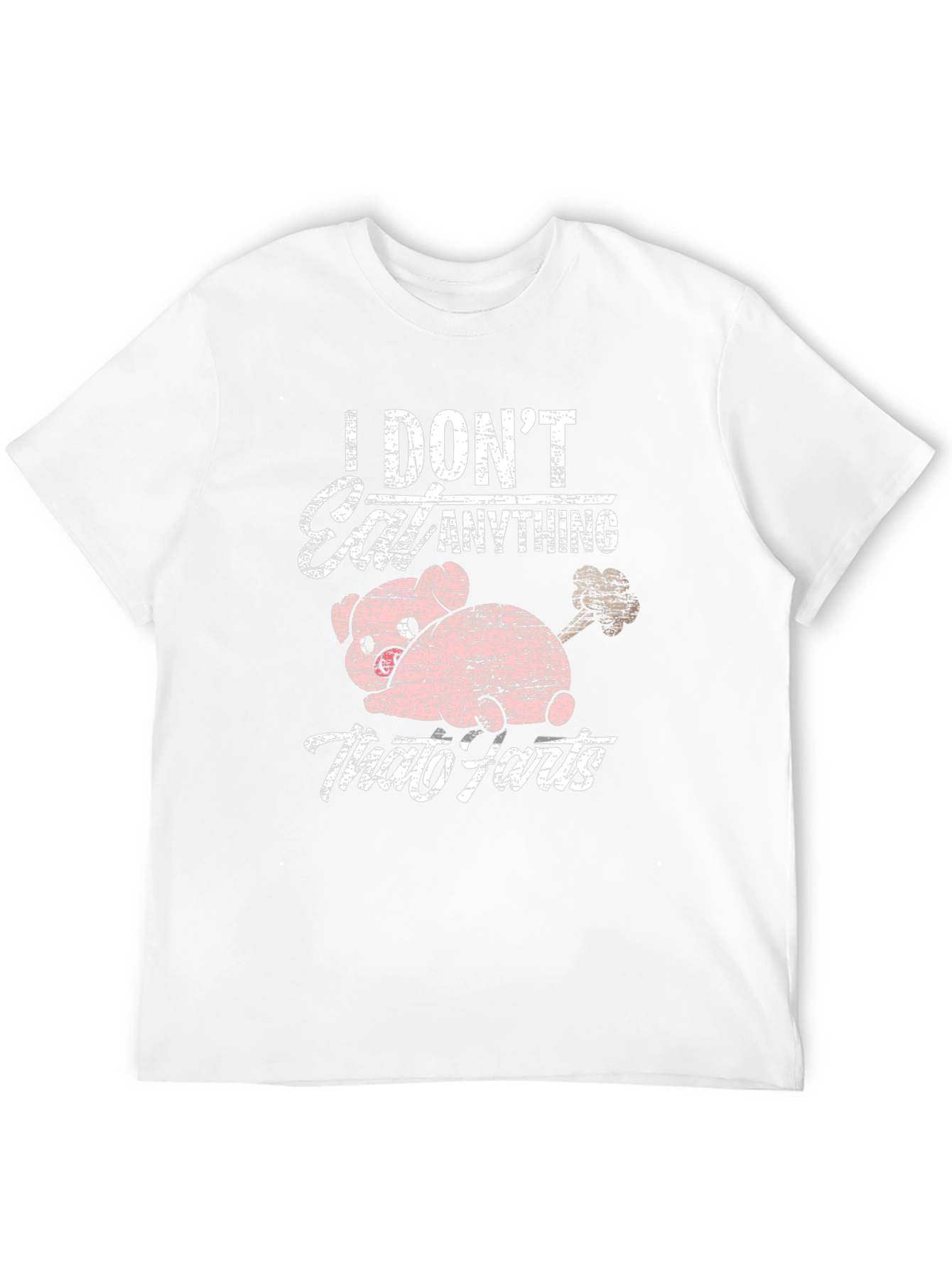 Black Vegan Humor T-Shirt - I Don't Eat Anything That Farts view 12