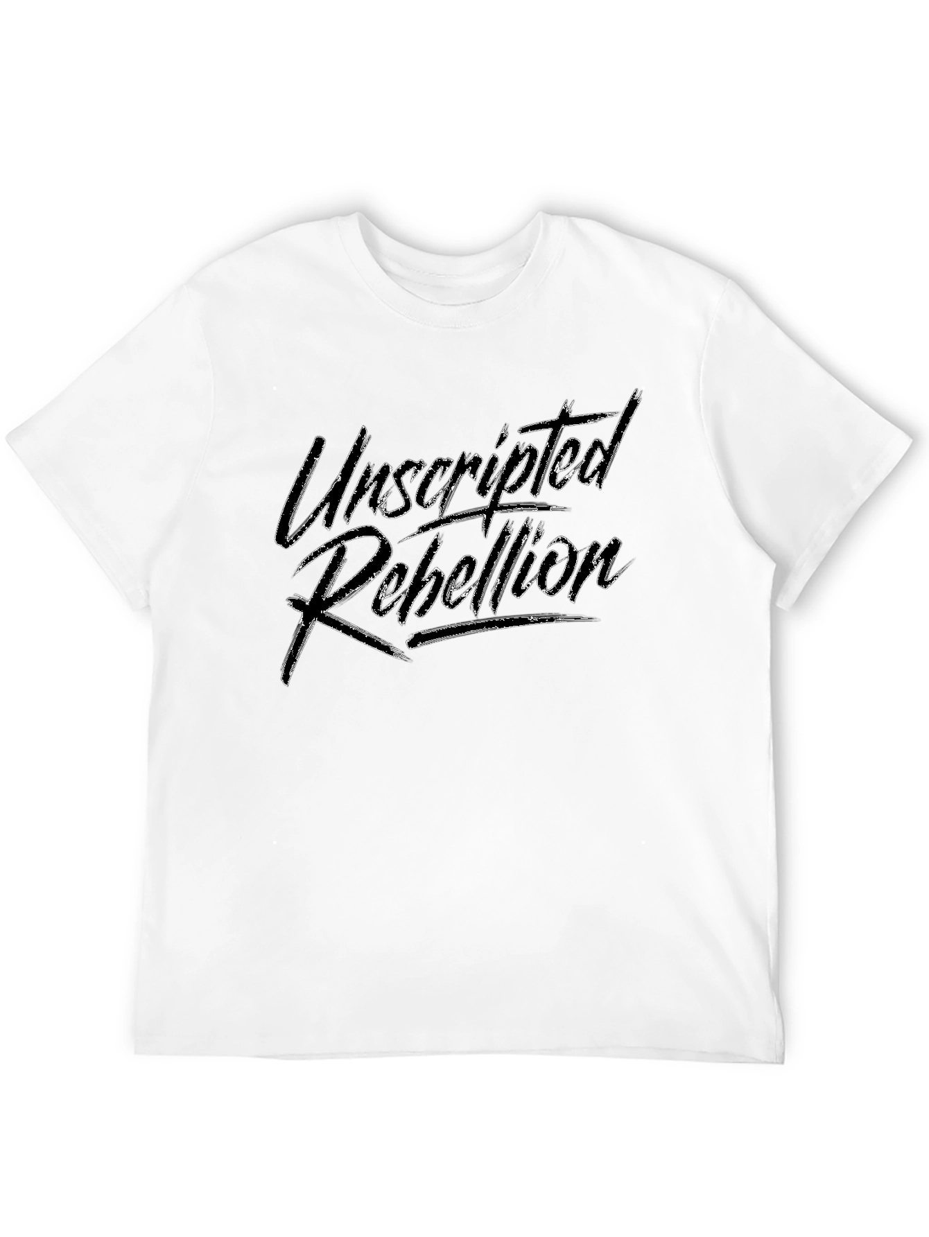 Black Unscripted Rebellion Black Graphic Tee - Menswear view 12
