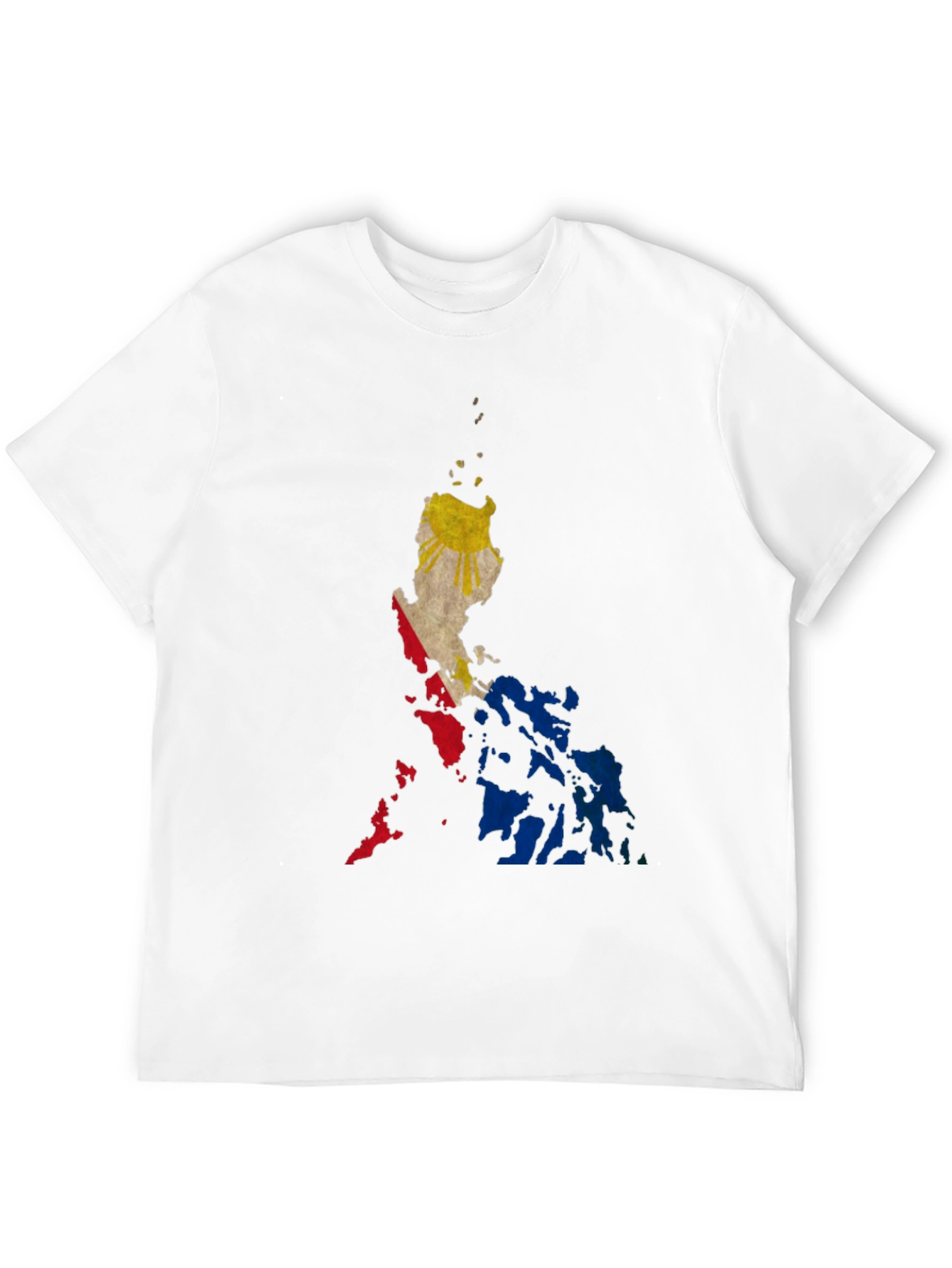 Philippine Flag Map Black T-Shirt - 12