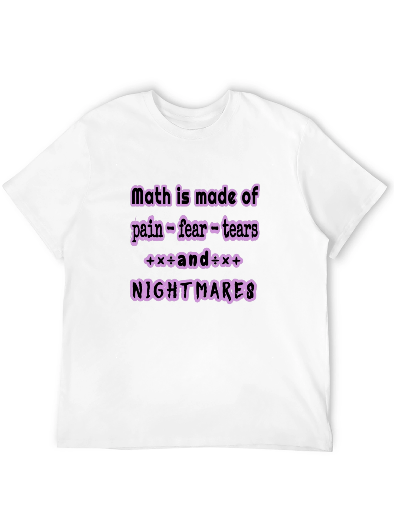 Black Math Nightmare Graphic Tee view 12