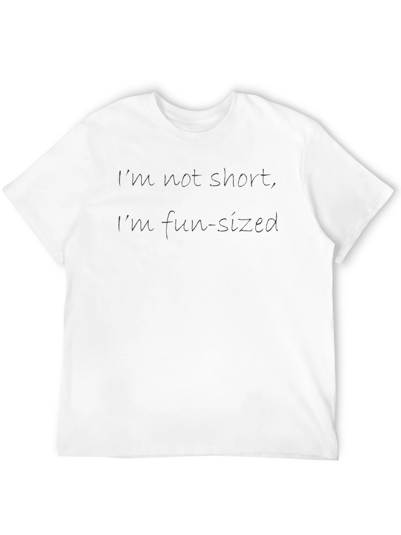 Black Fun-Sized Humor Tee - Unisex Black T-Shirt view 12