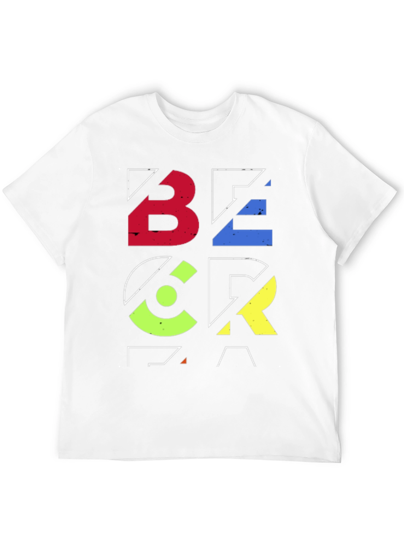 Black Geometric Graphic Print Black T-Shirt view 12