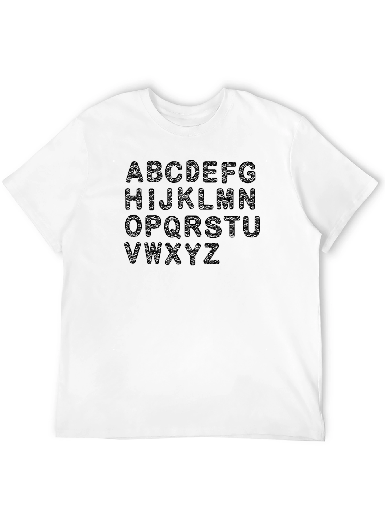 Black Alphabet Rhinestone T-Shirt view 12