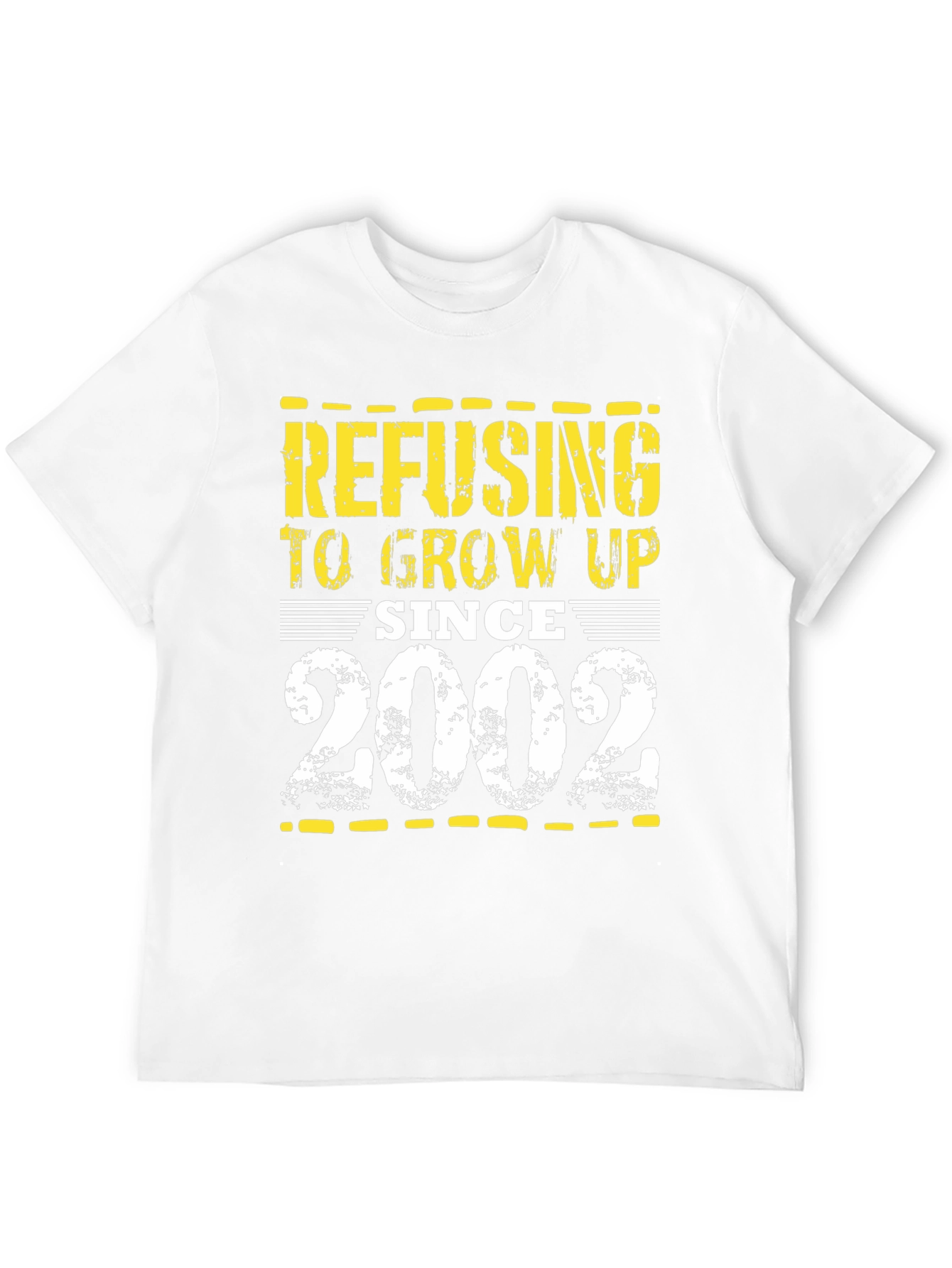 Black Refusing to Grow Up Since 2002 Black T-Shirt view 12