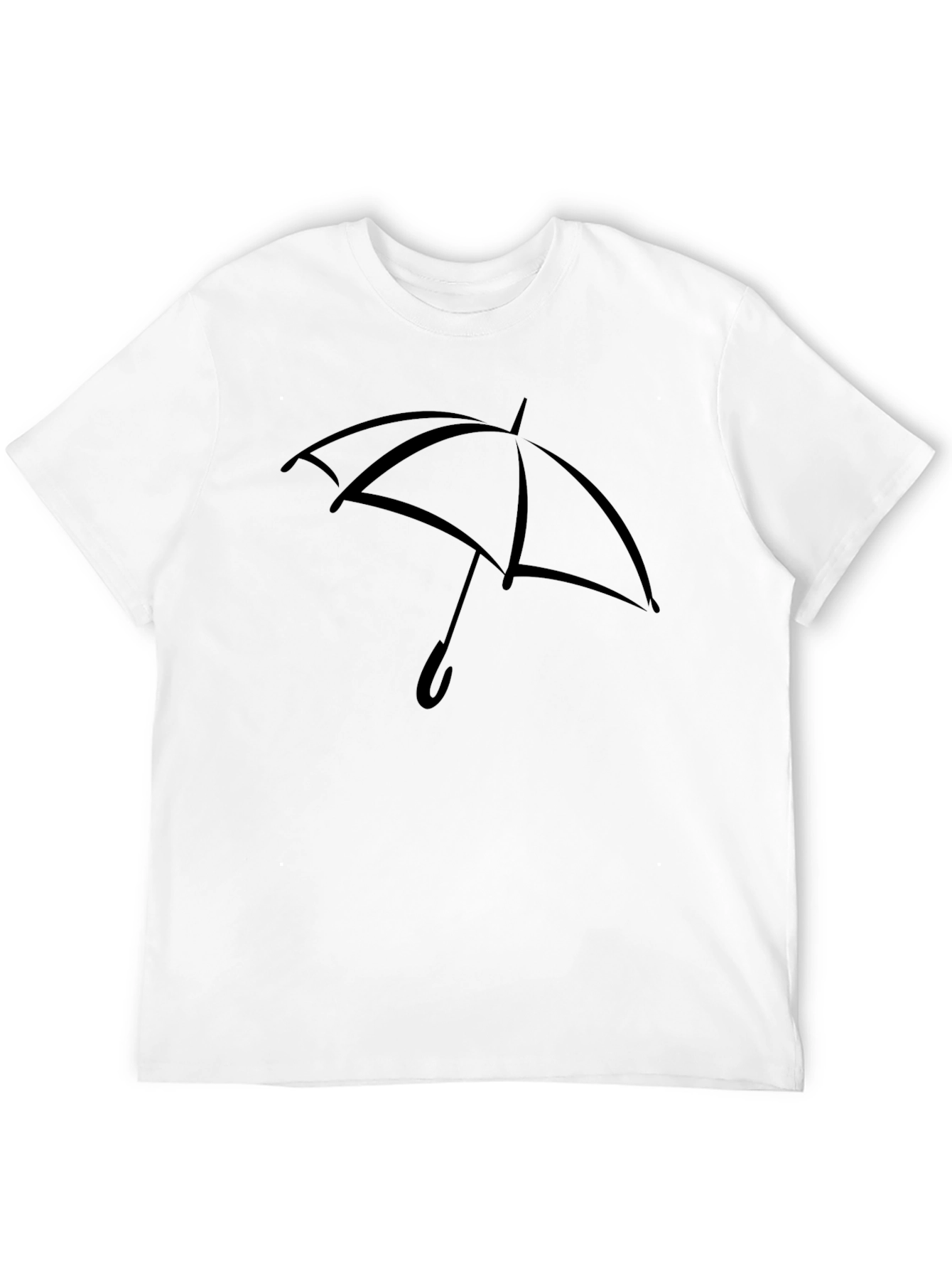 Black Umbrella Graphic T-Shirt - Stylish Casual Wear view 12