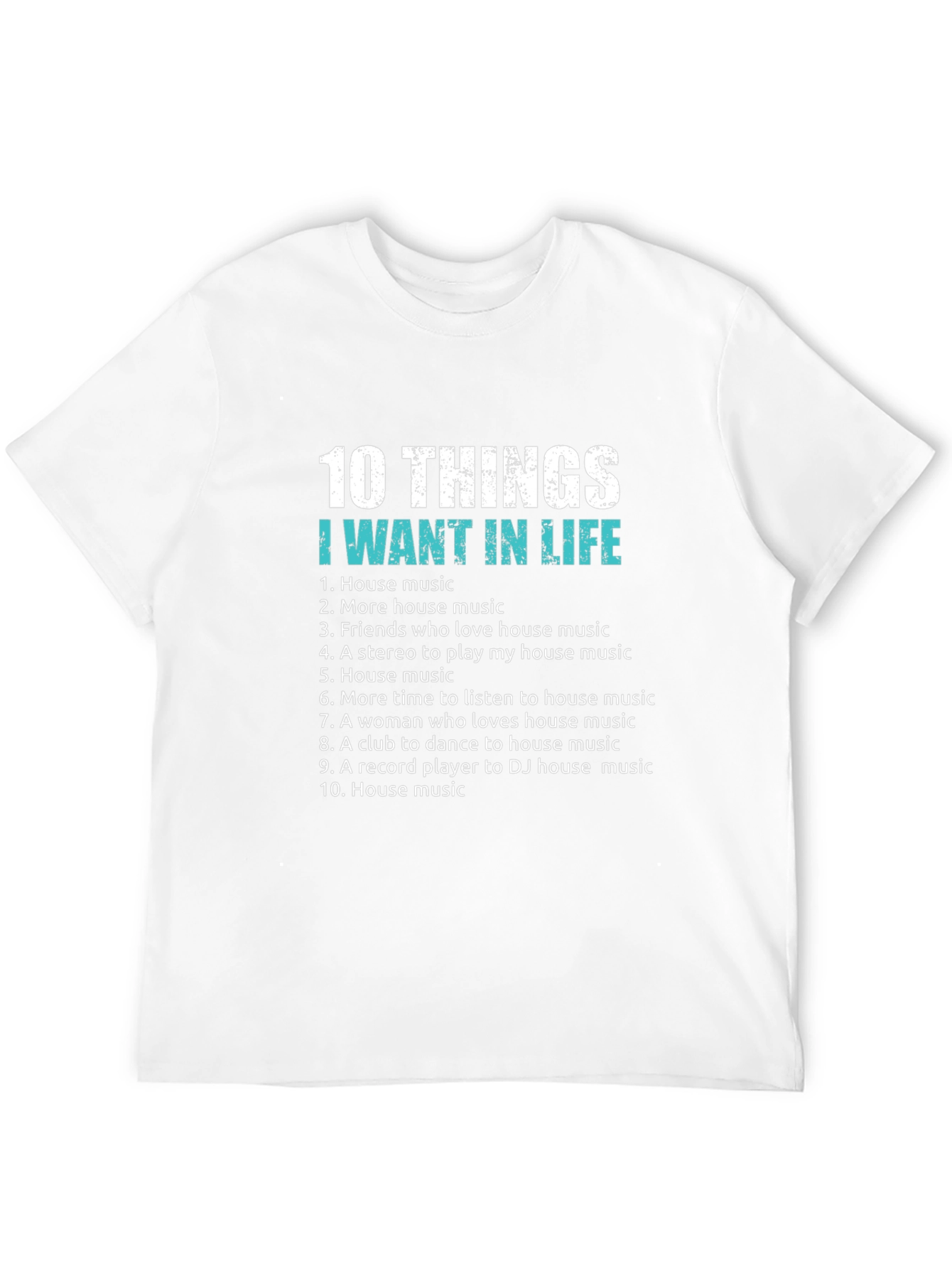 Black House Music Lover T-Shirt: 10 Things I Want In Life view 12