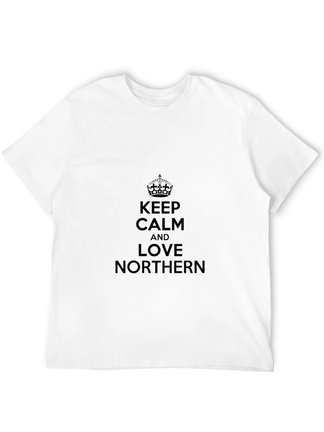 Black Keep Calm and Love Northern Black T-Shirt view 12