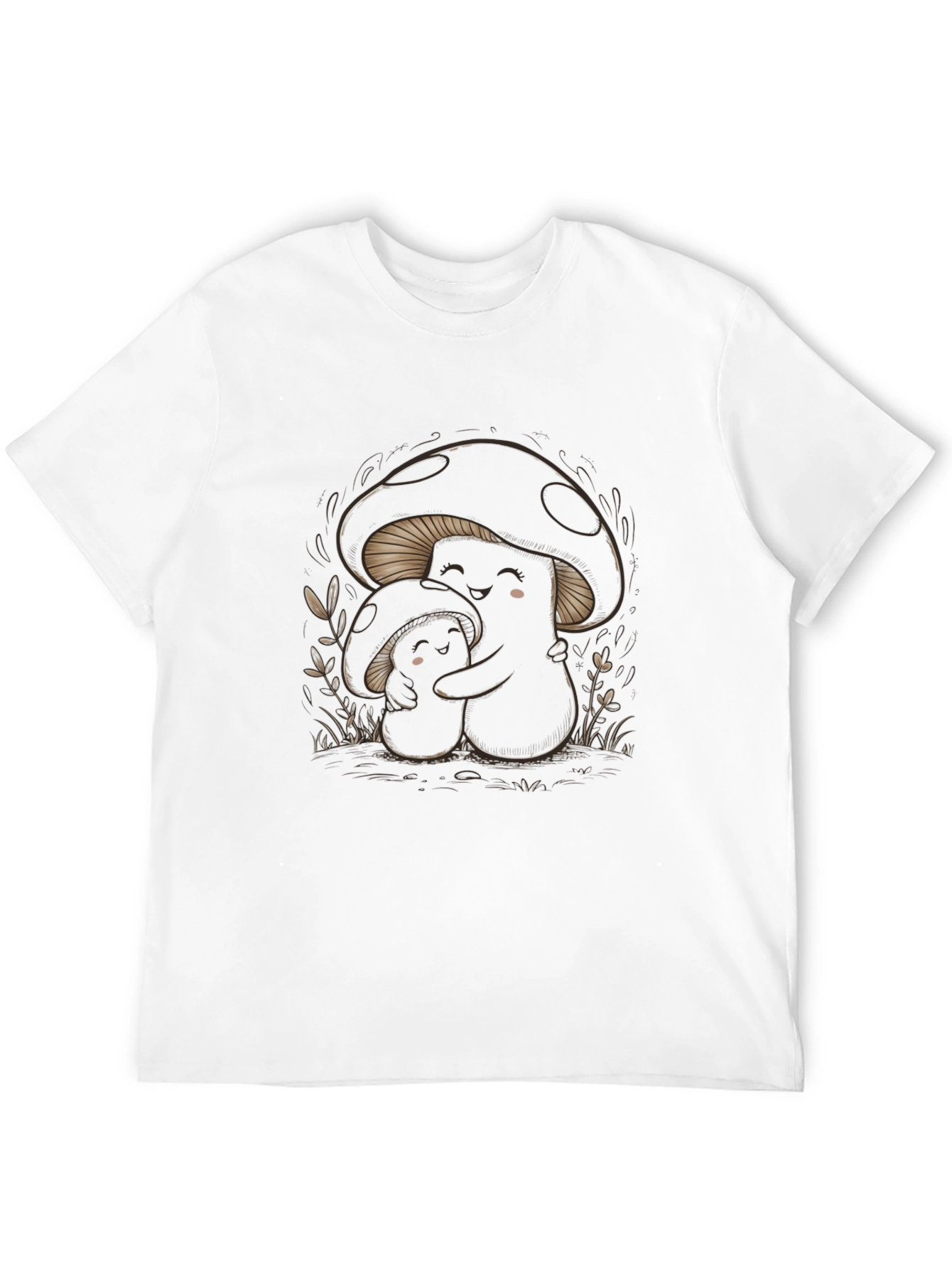 Black Whimsical Mushroom Graphic Tee - Soft & Stylish view 12