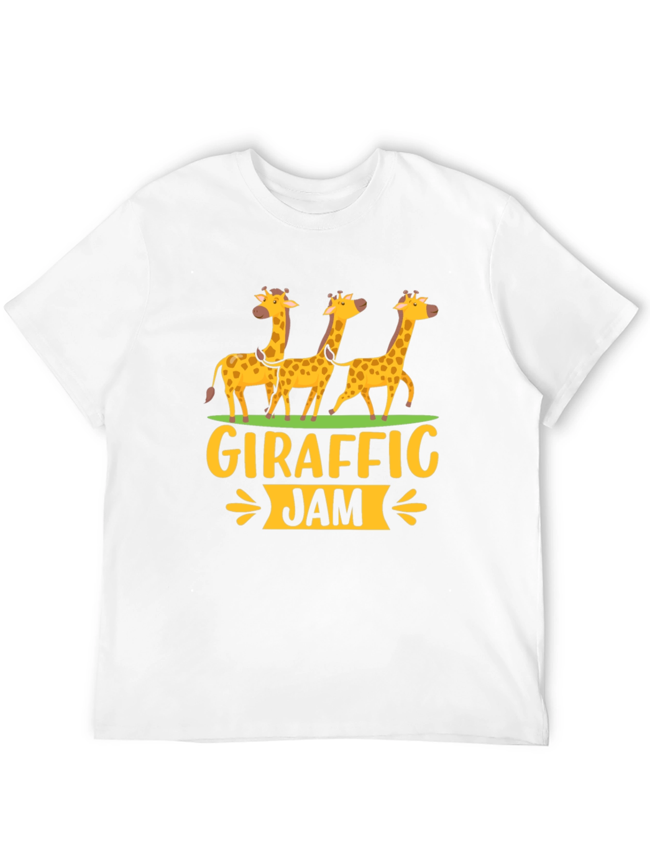 Black Giraffe Jam T-Shirt, Fun Giraffe Graphic Tee view 12