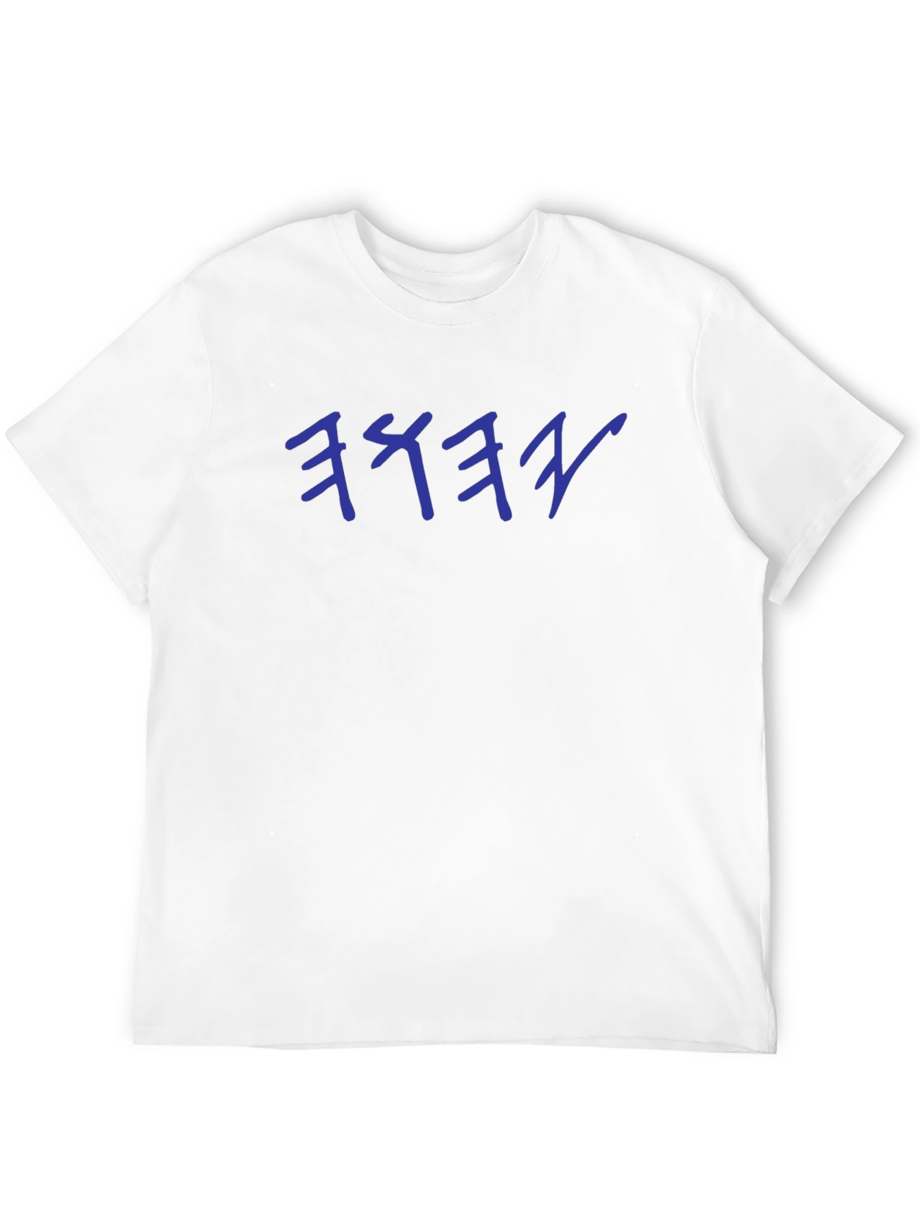 Black Mystic Blue Script Black T-Shirt view 12