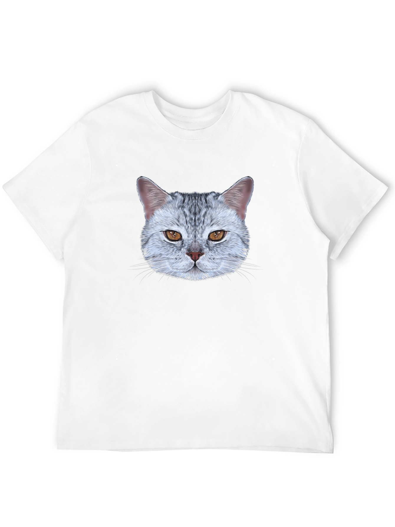 Black Cat Face Graphic Tee - Unique Design view 12