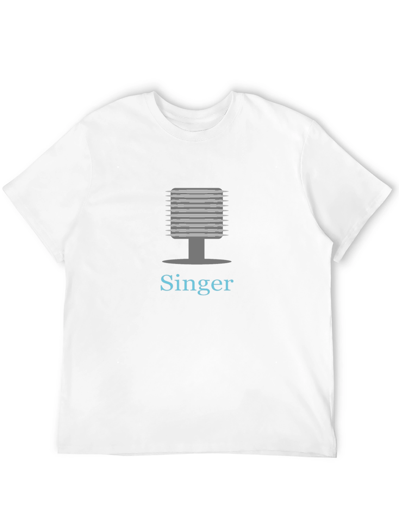 Black Singer Graphic Tee - Black Cotton Blend view 12