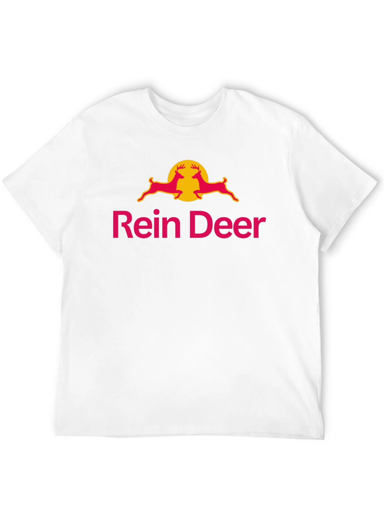 Black Rein Deer Funny T-Shirt - Novelty Graphic Tee view 12