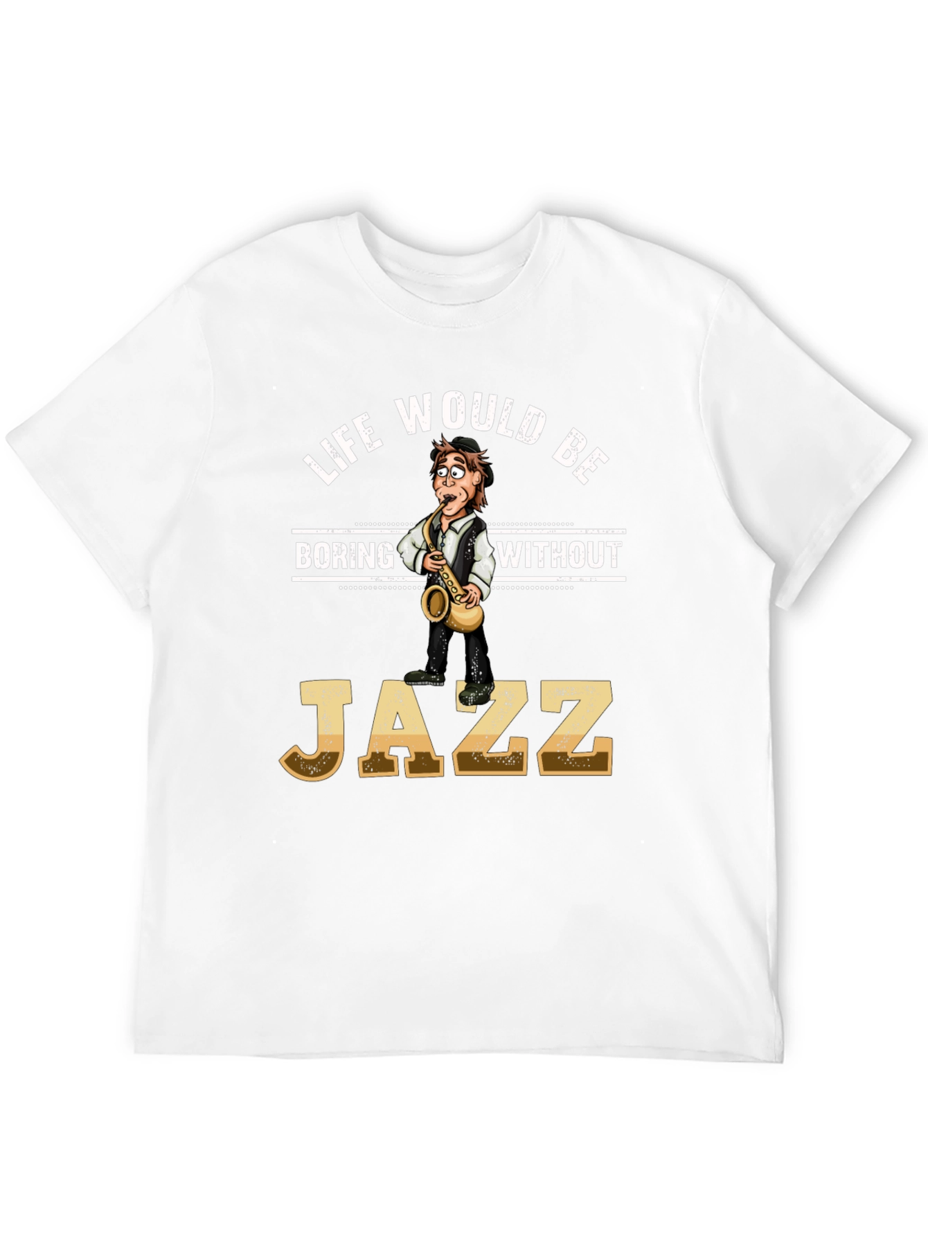 Black Life Would Be Boring Without Jazz T-Shirt view 12