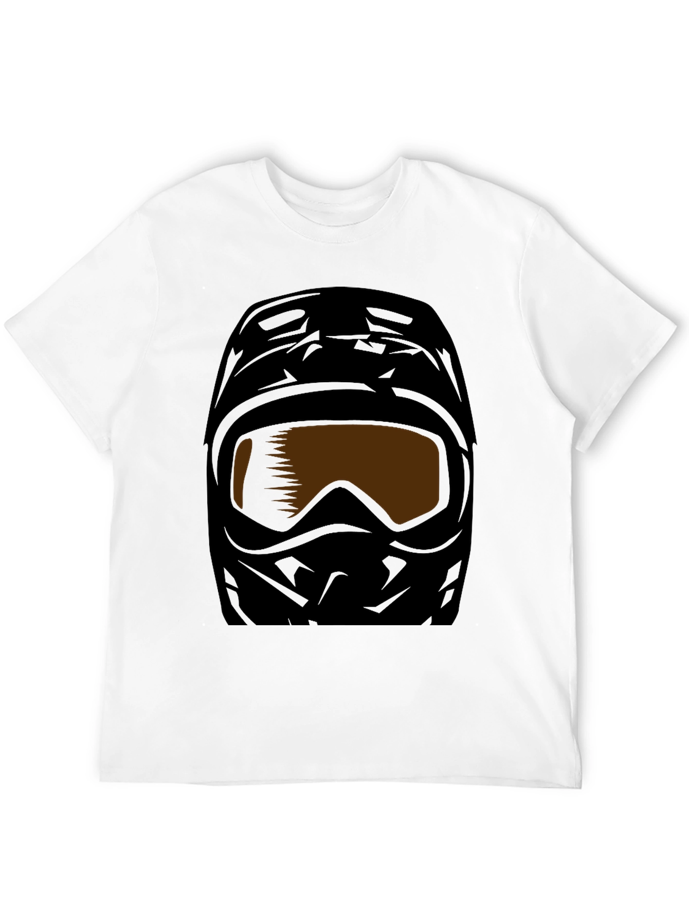 Black Motorcross Helmet Graphic Tee - Black view 12