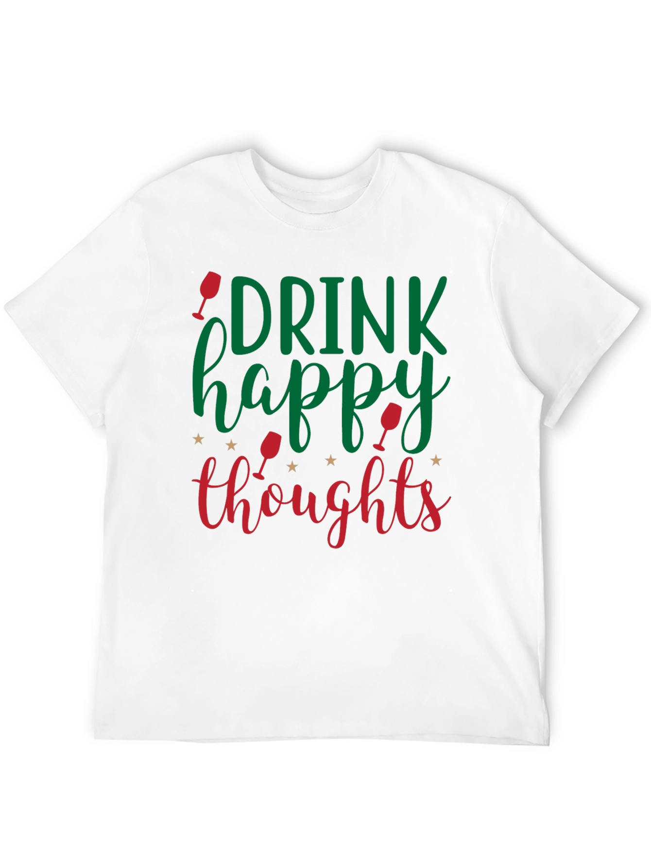 Black Drink Happy Thoughts Graphic Tee - Black view 12