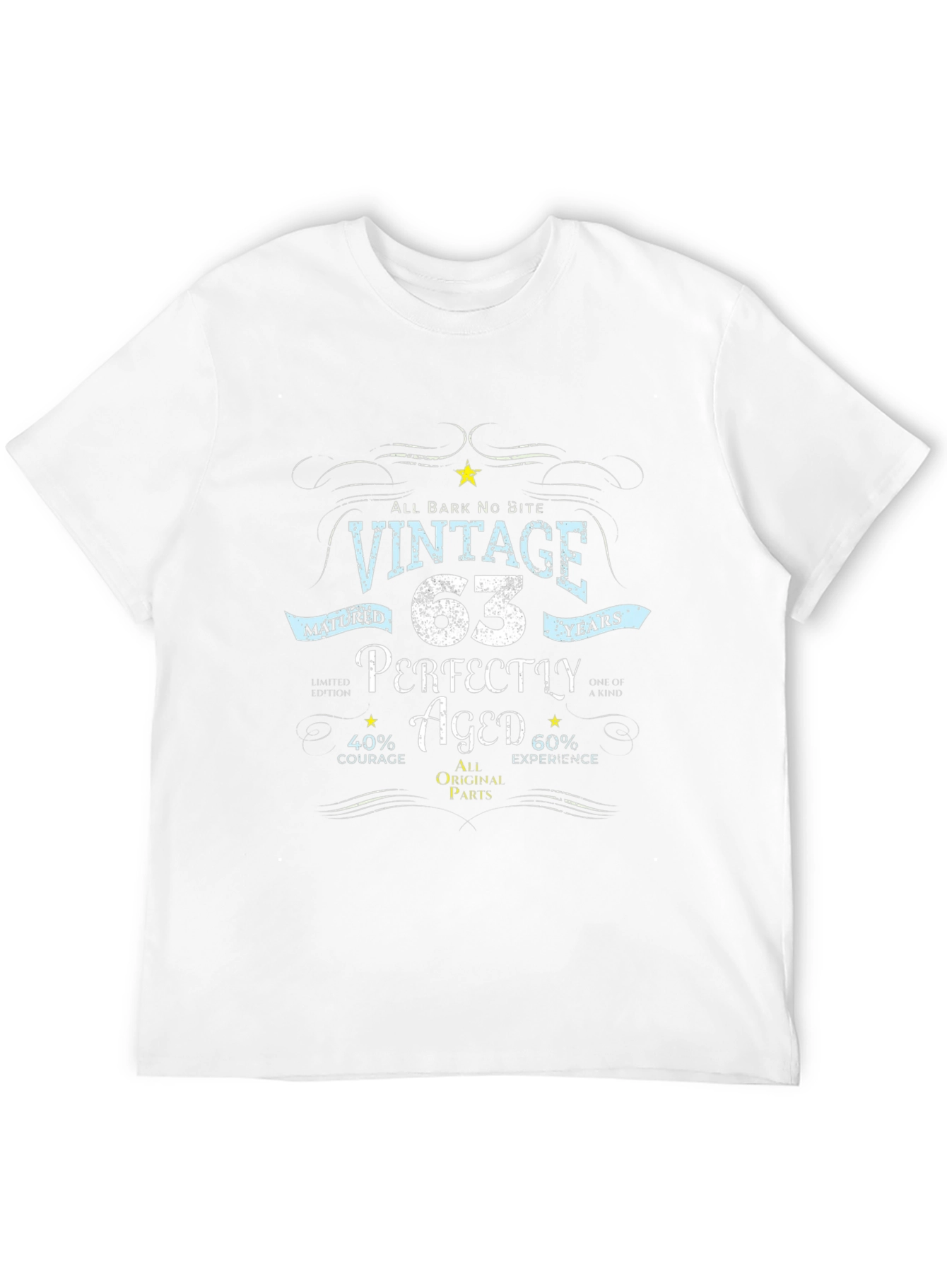 Black Vintage Aged 63rd Birthday T-Shirt view 12