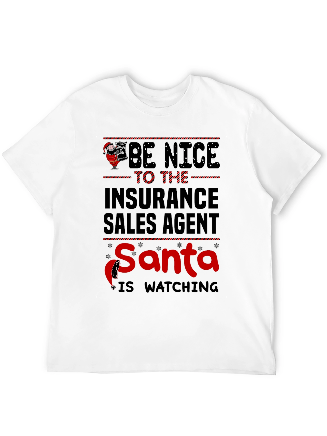 Insurance Sales Agent Santa T-Shirt - 12