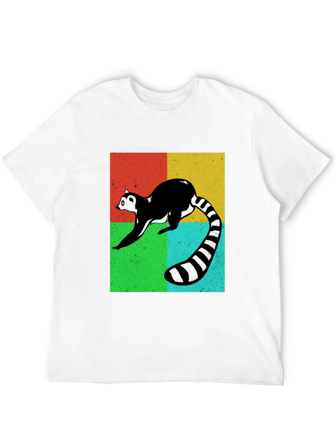 Black Retro Lemur Graphic Tee view 12