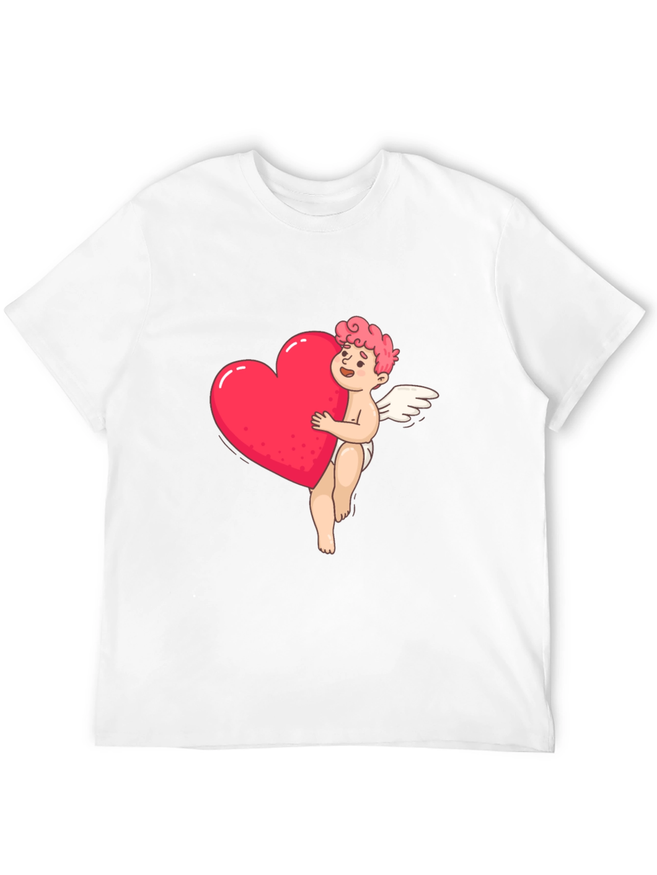 Black Cupid Heart Graphic Tee - Black view 12