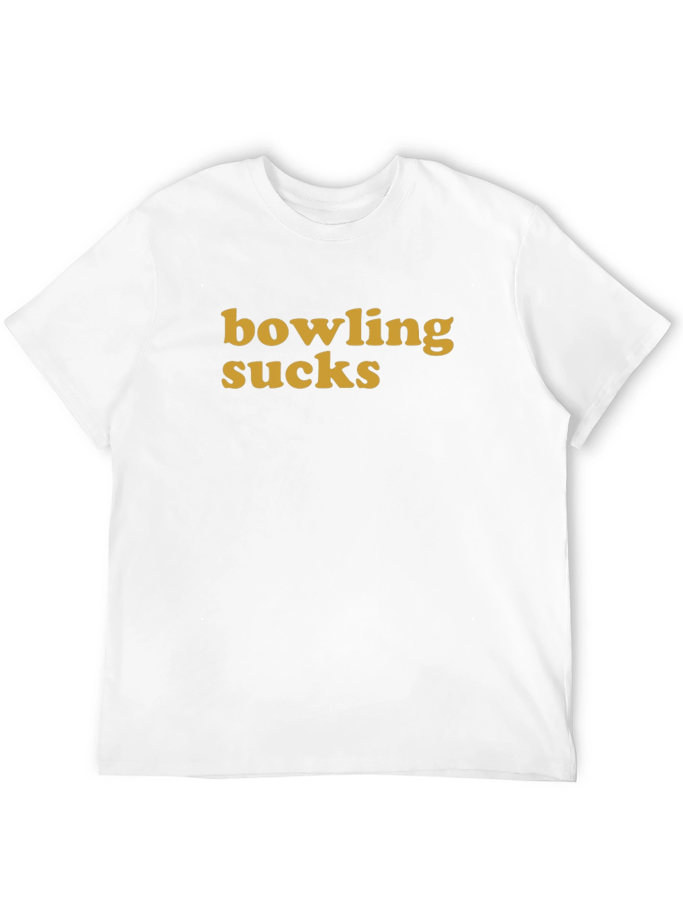 Black Bowling Sucks Graphic T-Shirt - Humorous Statement Tee view 12
