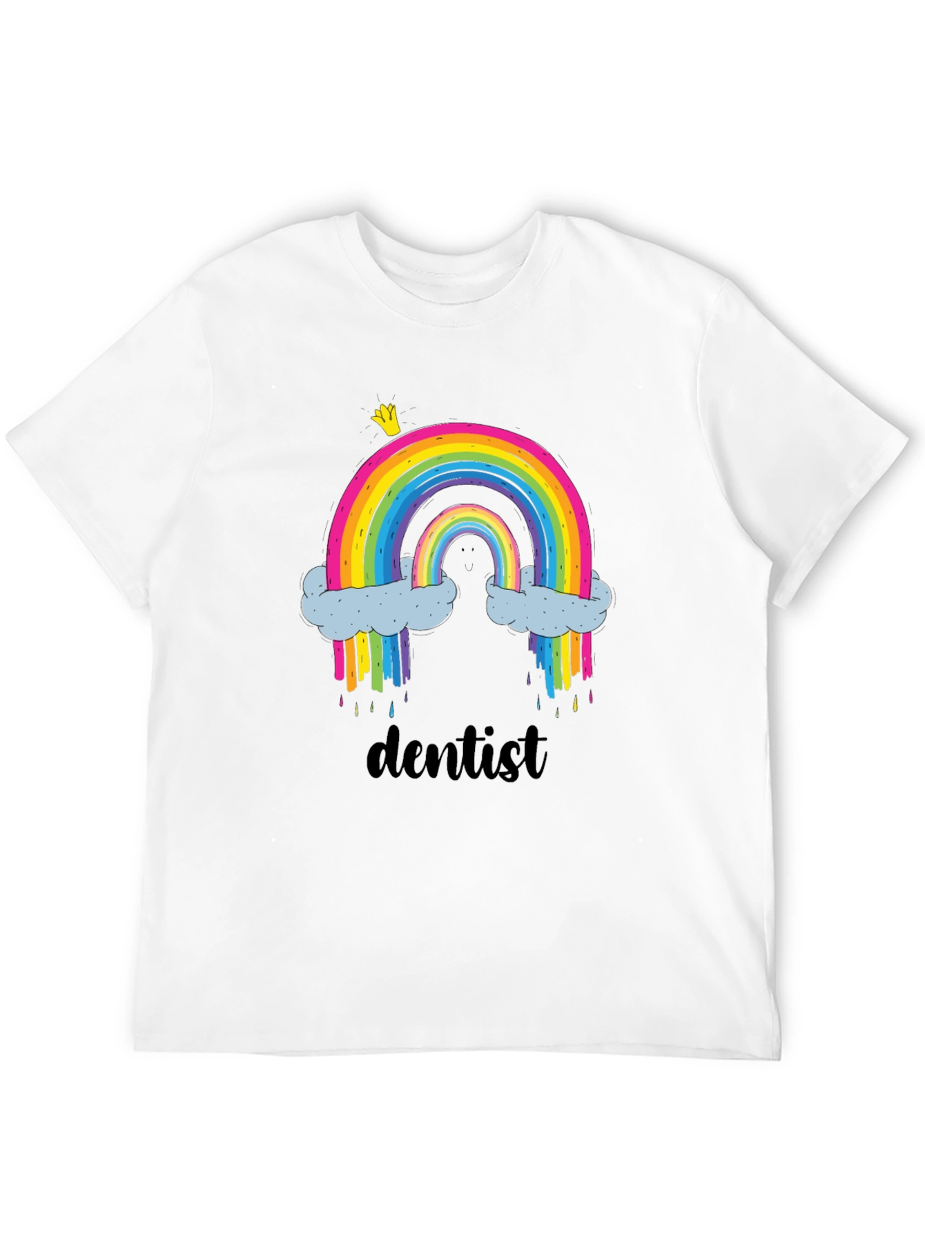 Black Rainbow Dentist T-Shirt | Funny Dental Apparel view 12