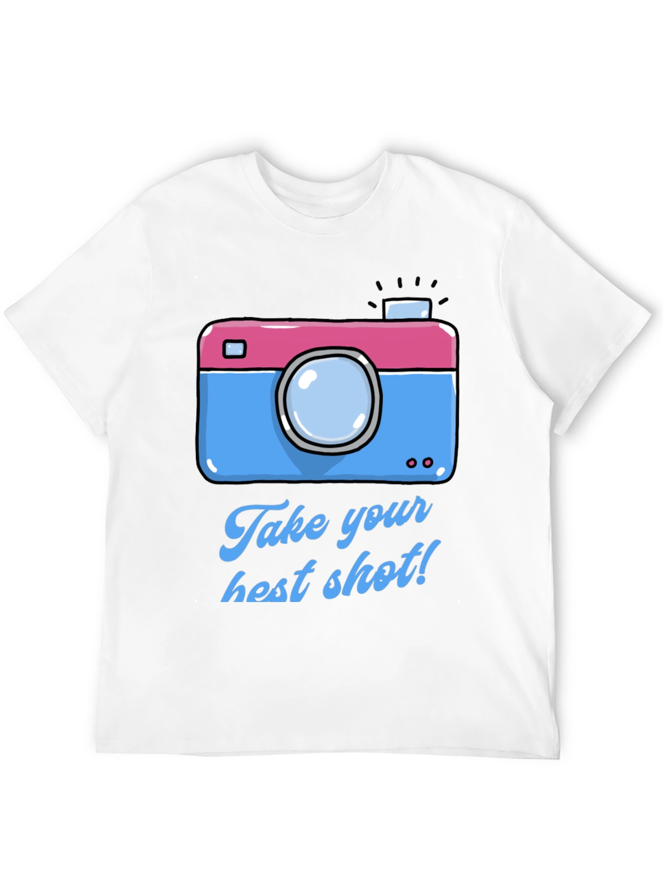 Black Fun Camera Graphic T-Shirt - Take Your Best Shot! view 12