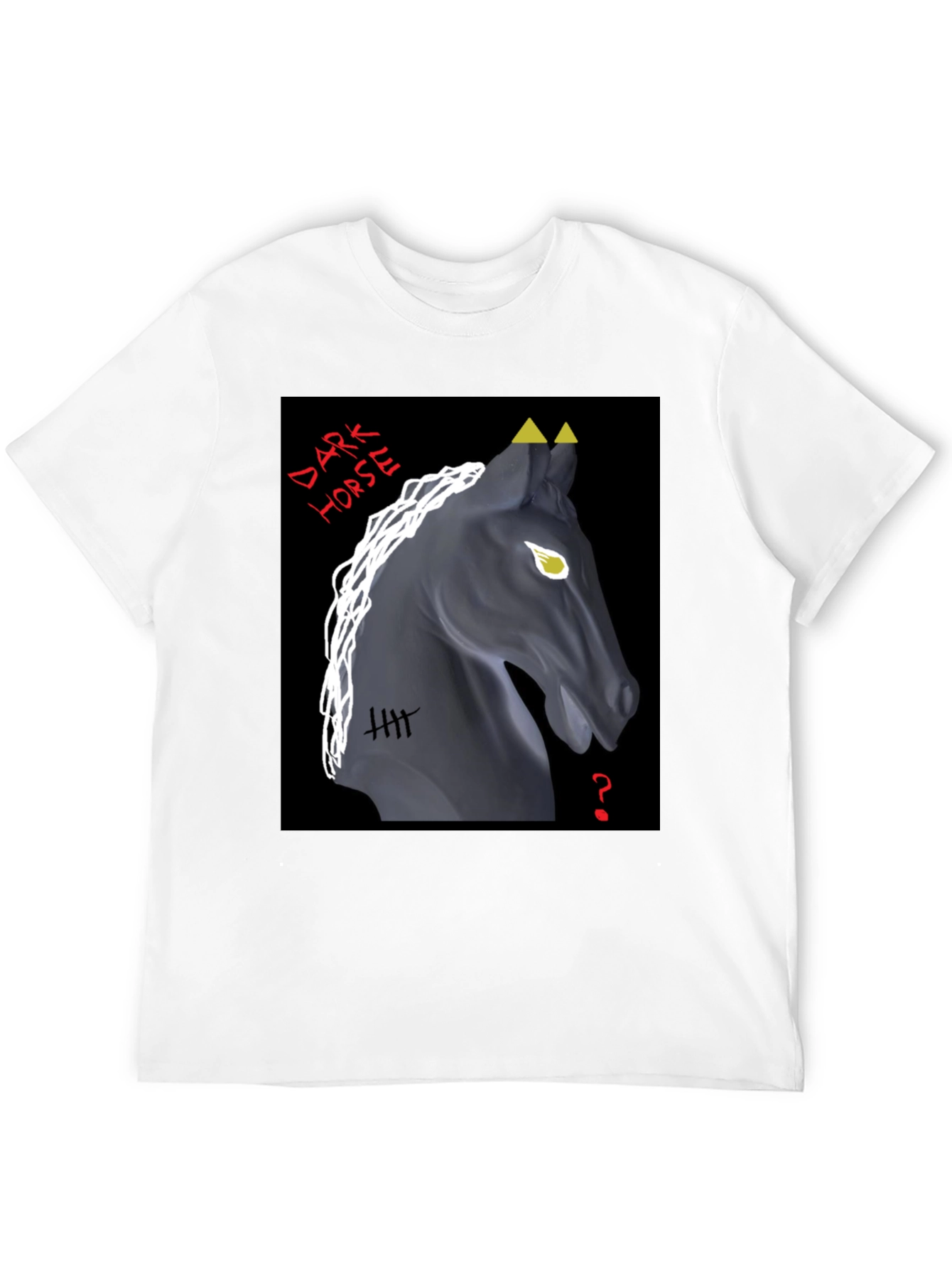 Black Dark Horse Graphic Tee - Unique Design view 12