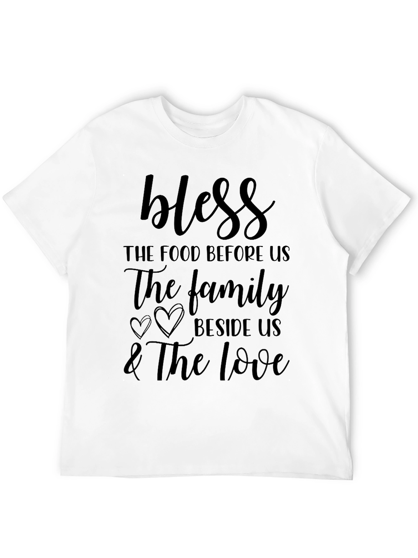 Black Bless The Food Family Love Graphic Tee view 12