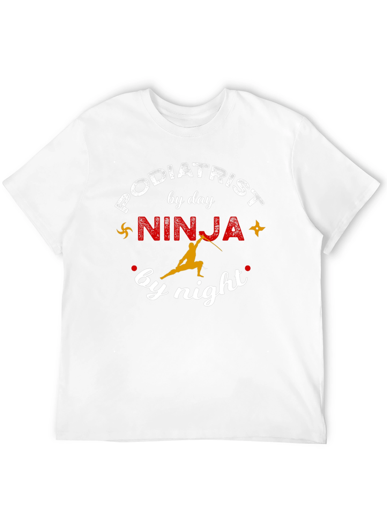 Black Podiatrist Ninja T-Shirt - Funny Profession Tee view 12