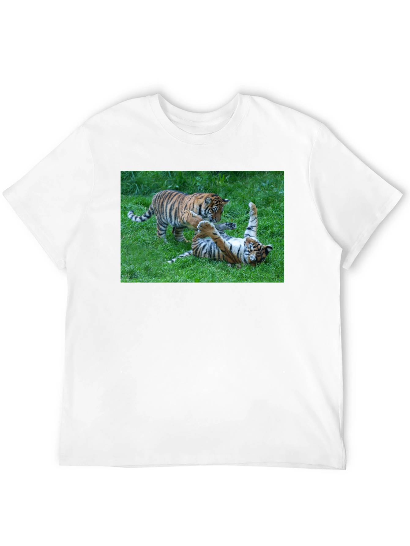 Black Tiger Cubs Playful Graphic Tee view 12