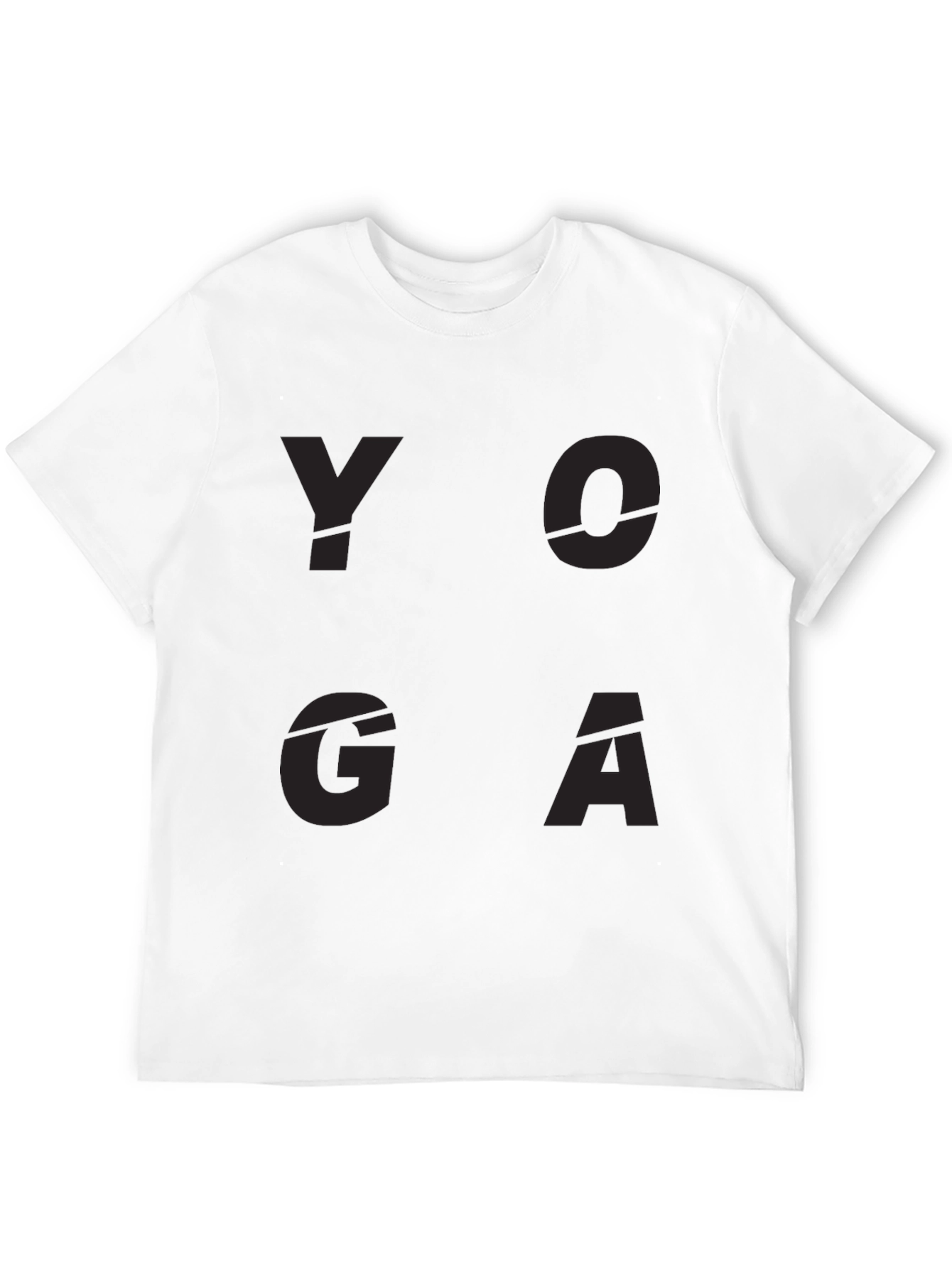 Black Yoga Graphic Print Black T-Shirt view 12