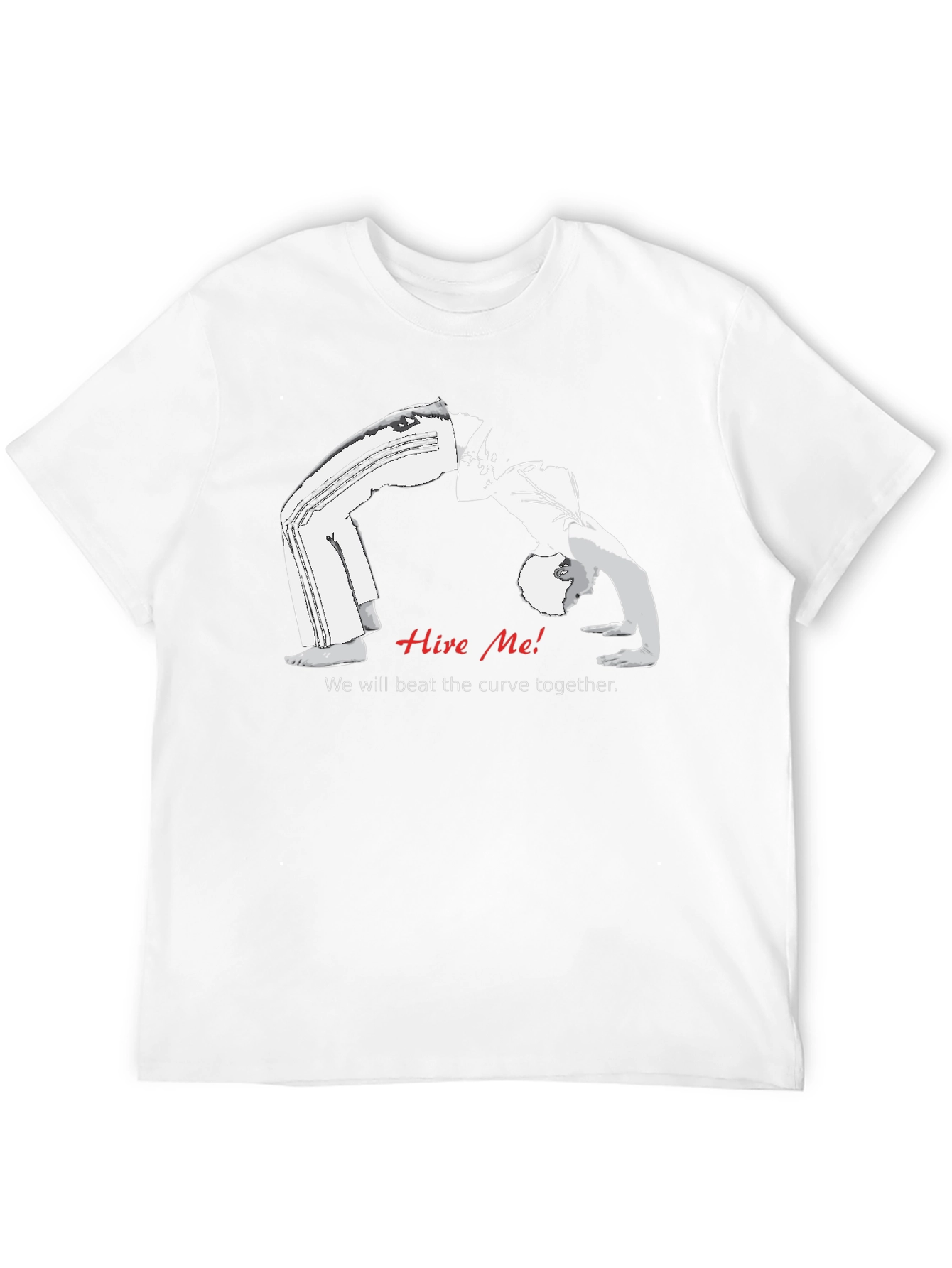 Black Hire Me! Funny T-Shirt view 12