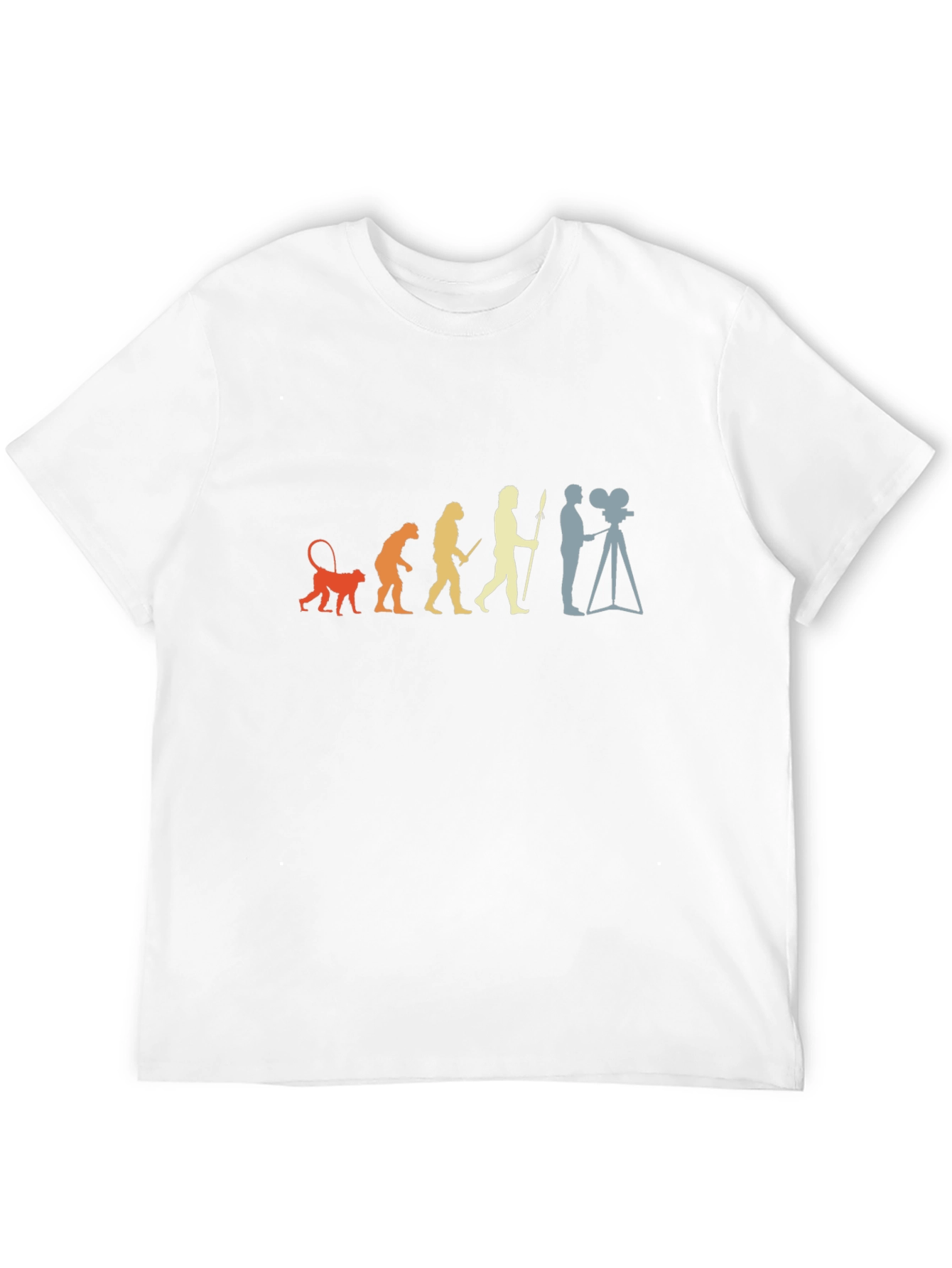 Black Evolution of Film T-Shirt view 12