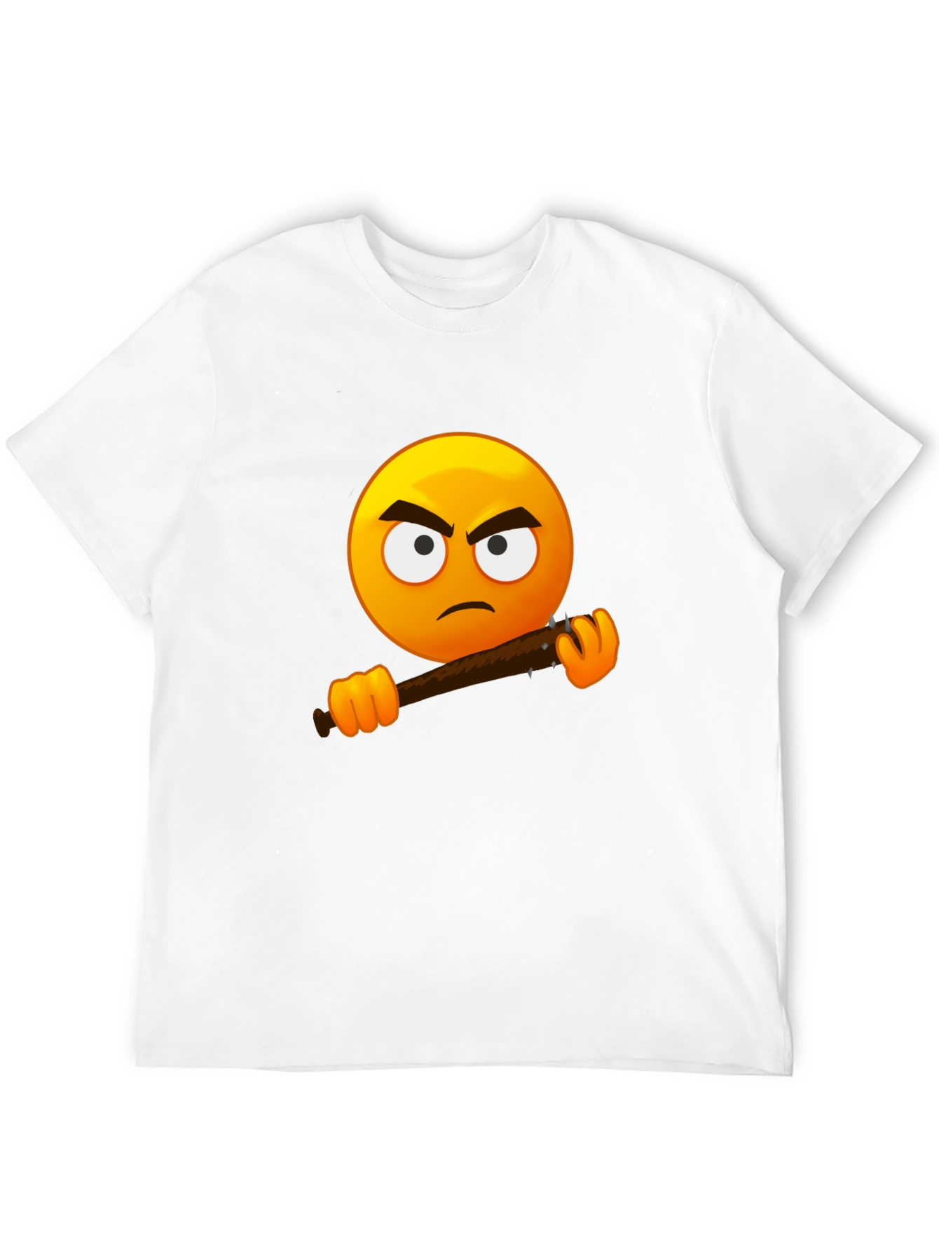 Black Angry Emoji Graphic Tee - Black T-Shirt view 12