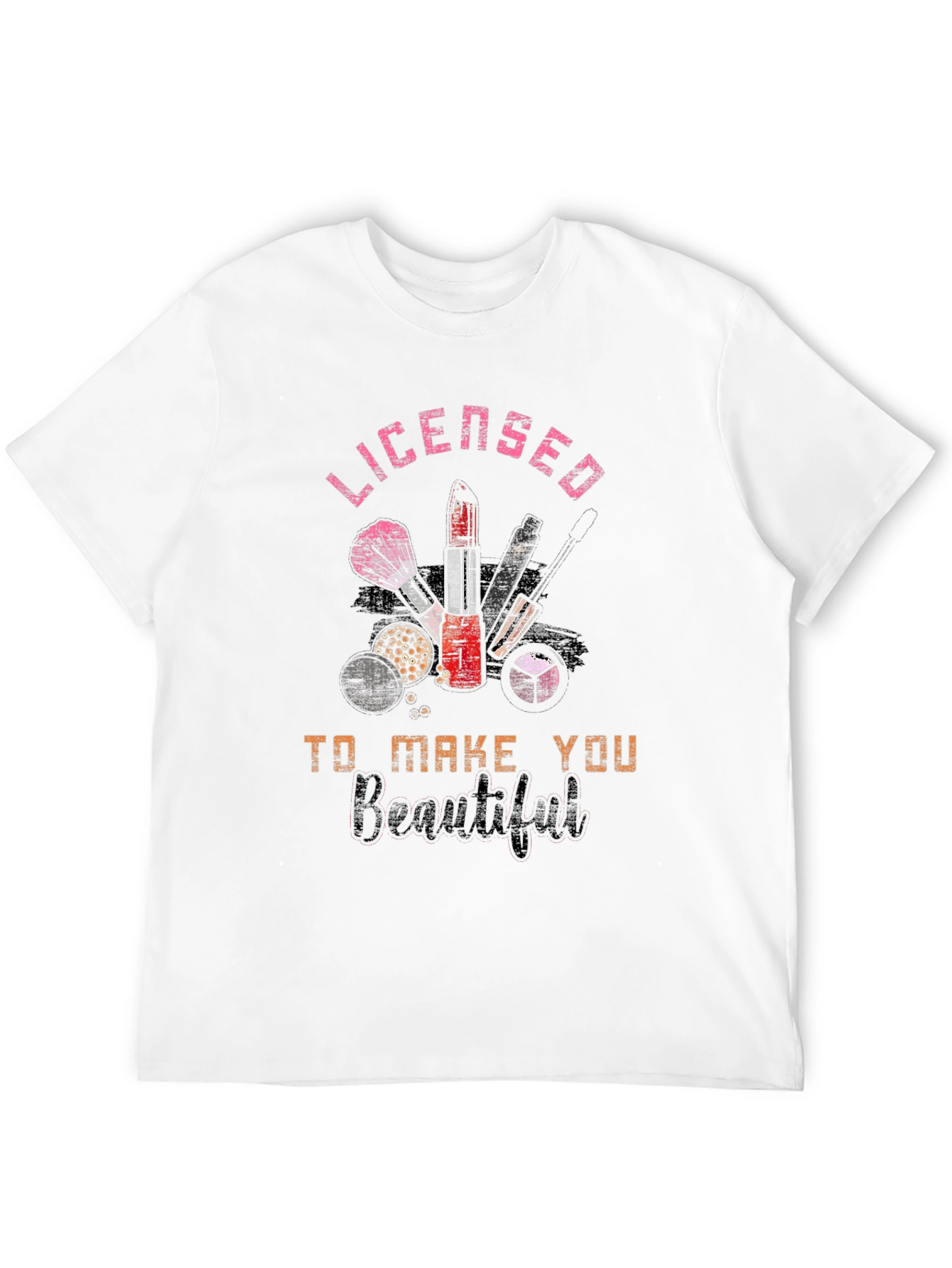 Black Licensed to Make You Beautiful T-Shirt view 12