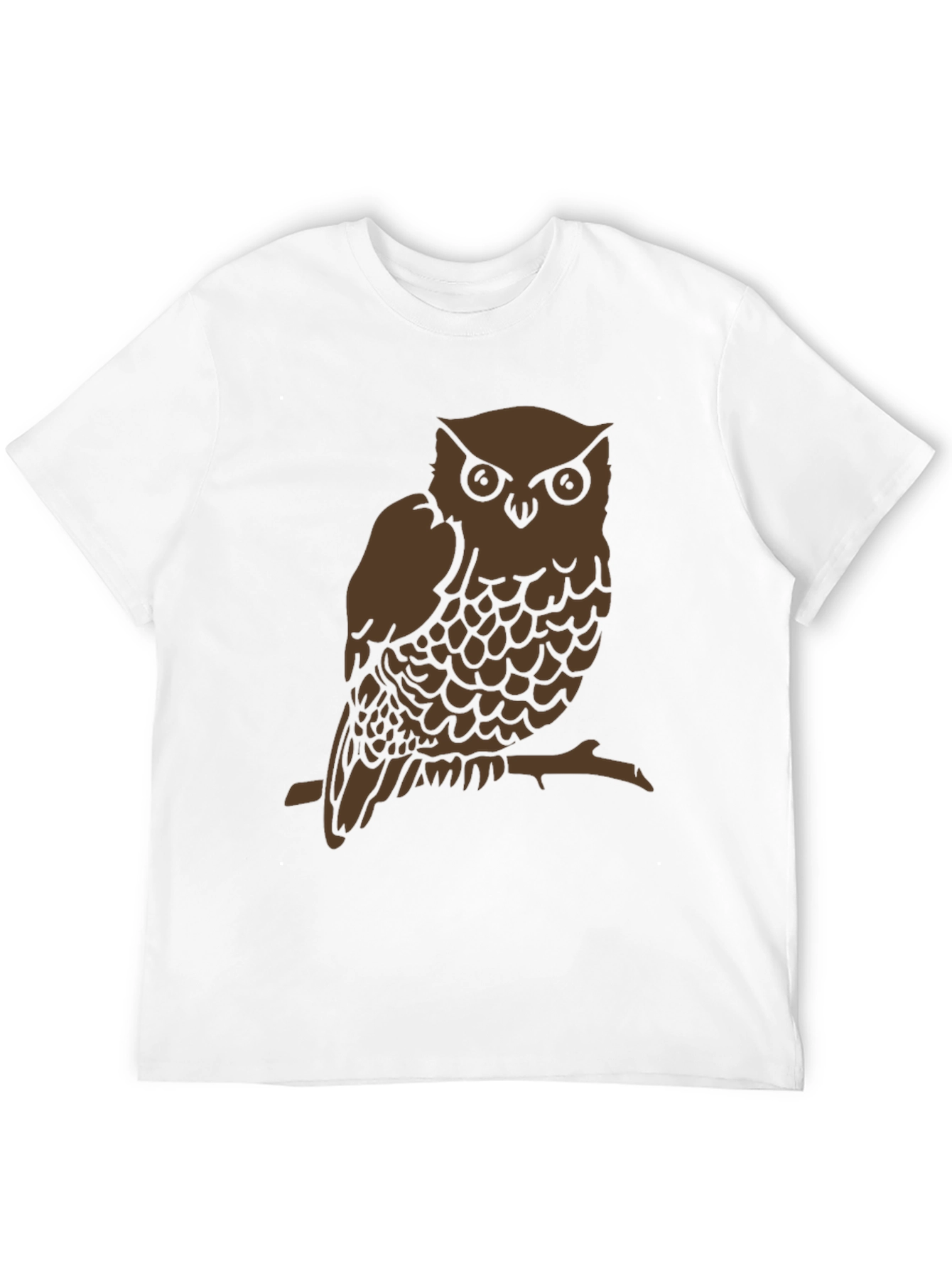Black Owl Graphic Print Crew Neck T-Shirt view 12