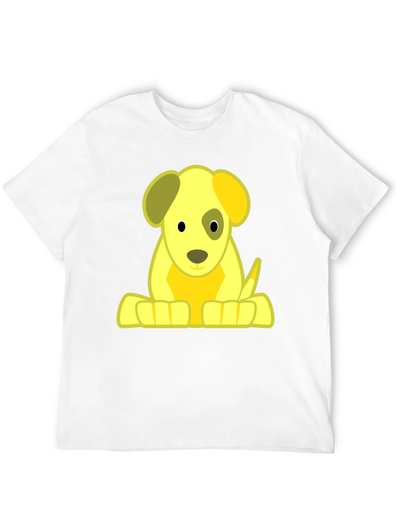 Black Cartoon Puppy Graphic T-Shirt view 12