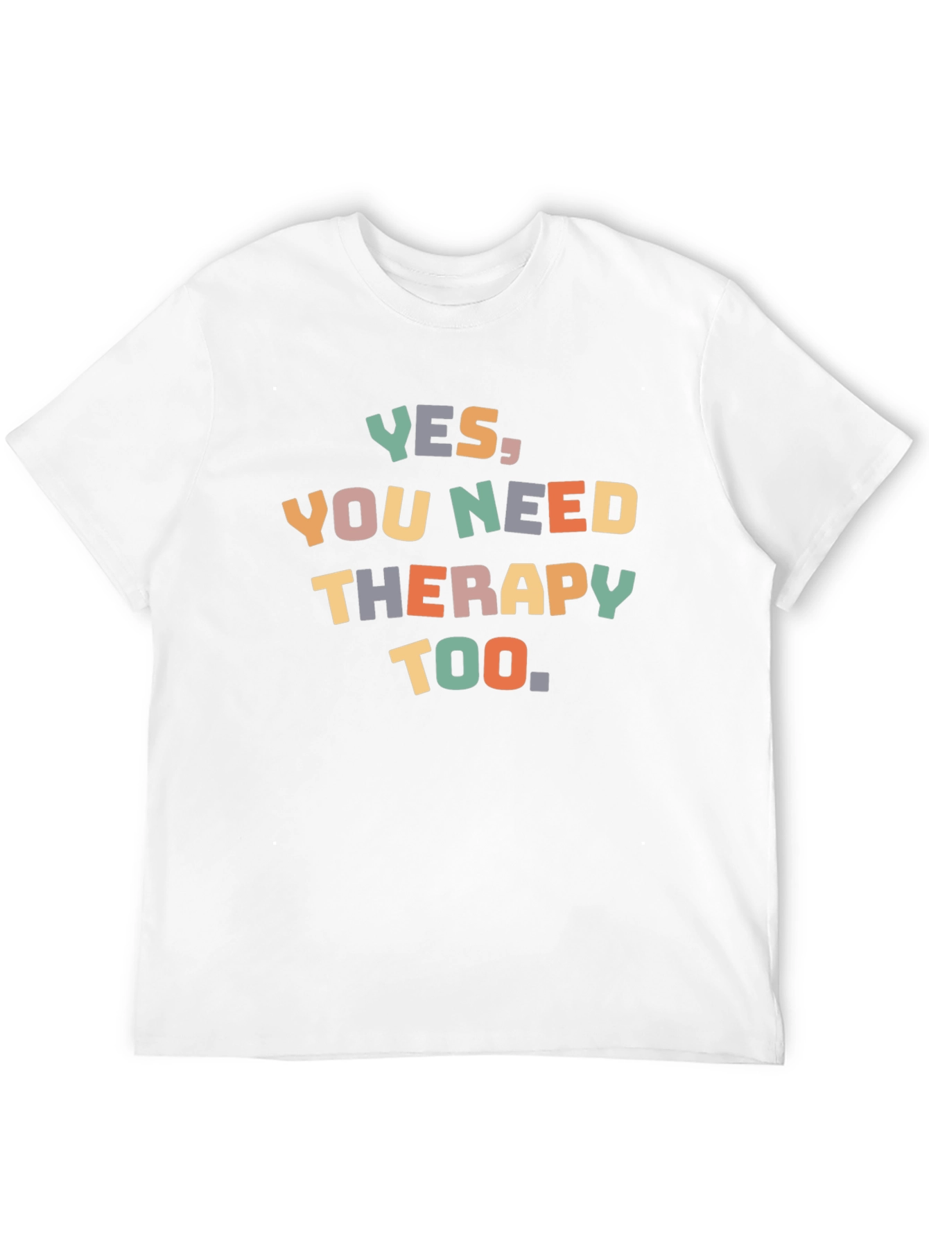 Black Therapy T-Shirt - Unisex Black Tee view 12