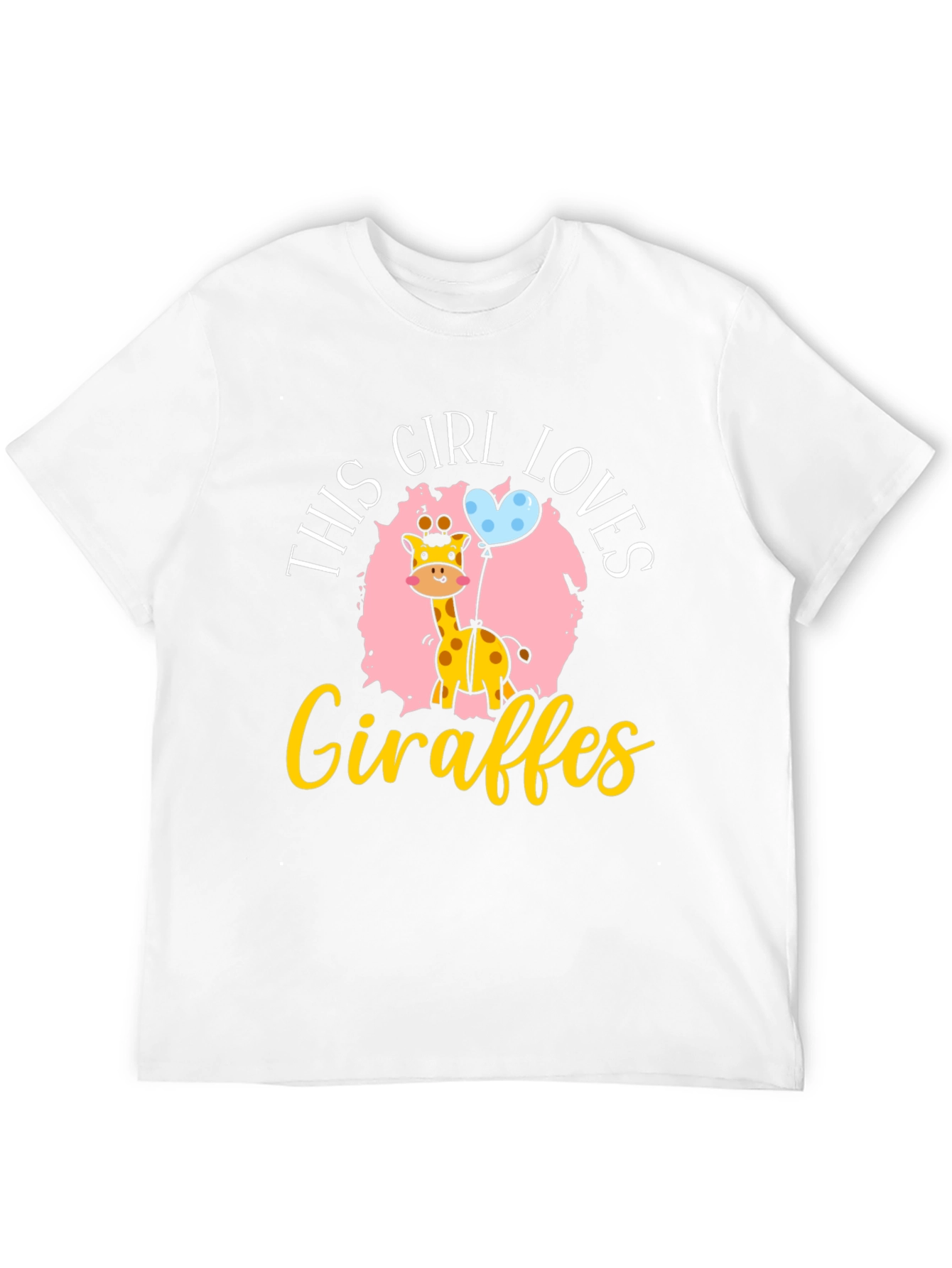 Black Girl Loves Giraffes T-Shirt view 12